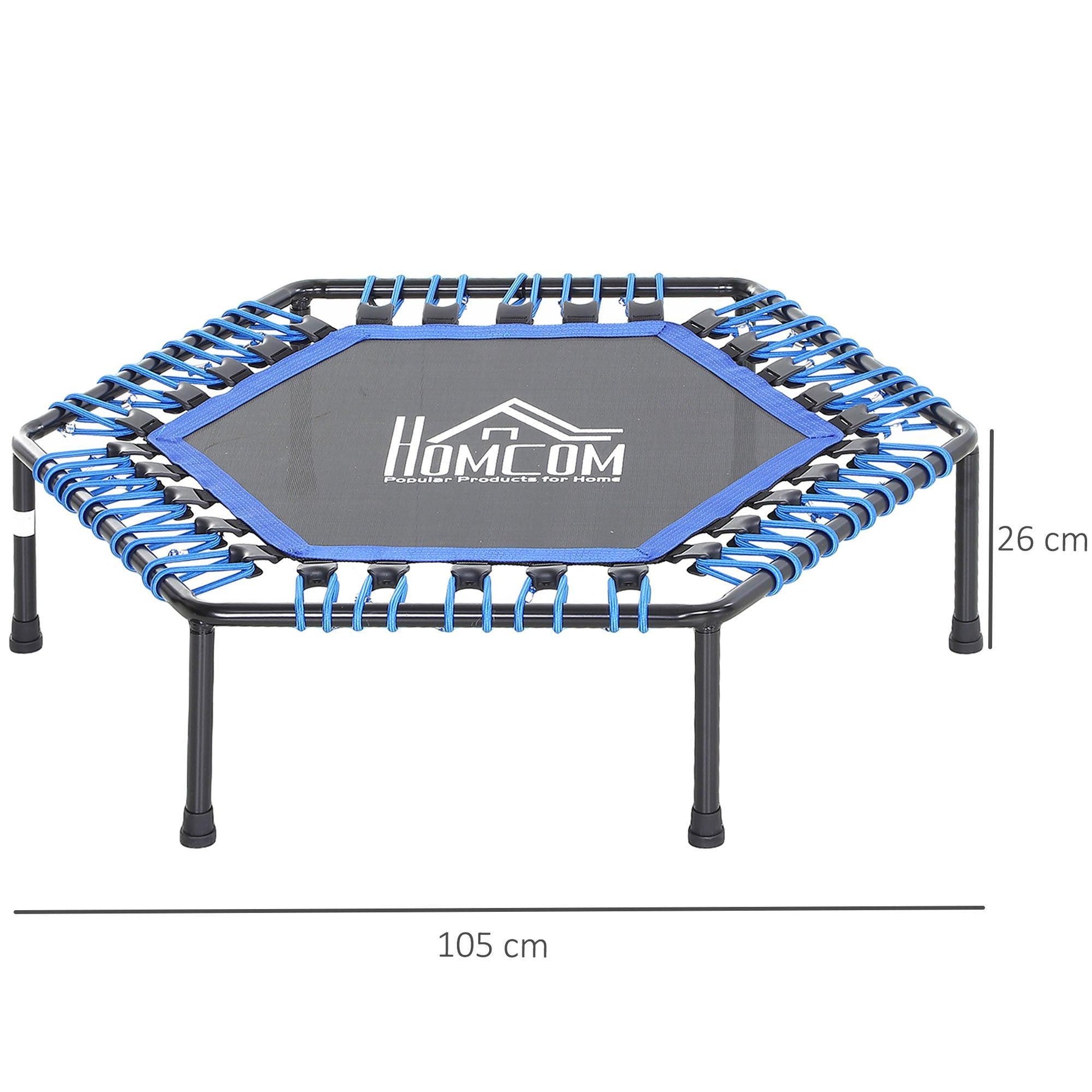 HOMCOM 40" Mini Trampoline - Compact & Sturdy - ALL4U RETAILER LTD