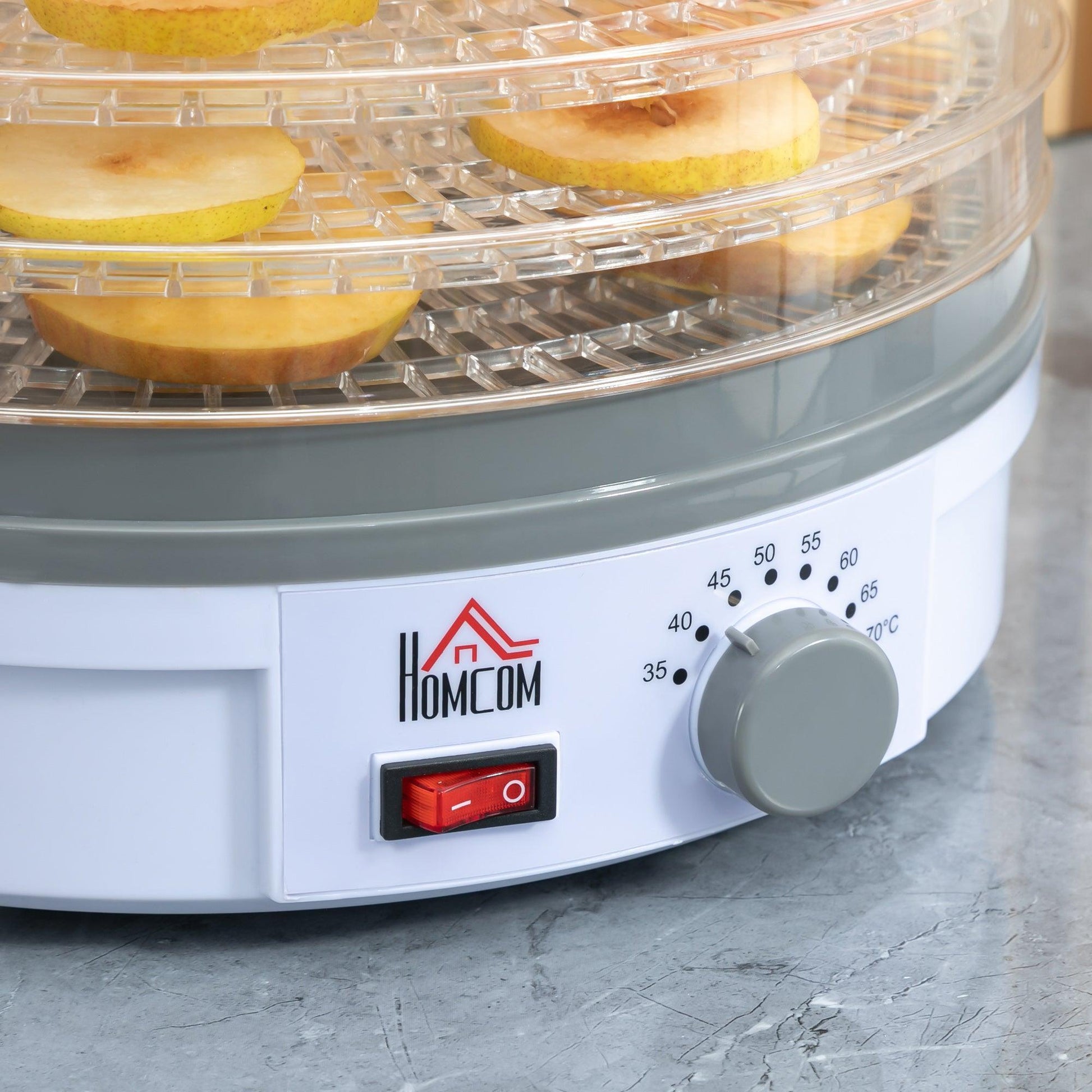 HOMCOM 5-Tier Food Dehydrator: Efficient Fruit, Meat & Veg Dryer - ALL4U RETAILER LTD