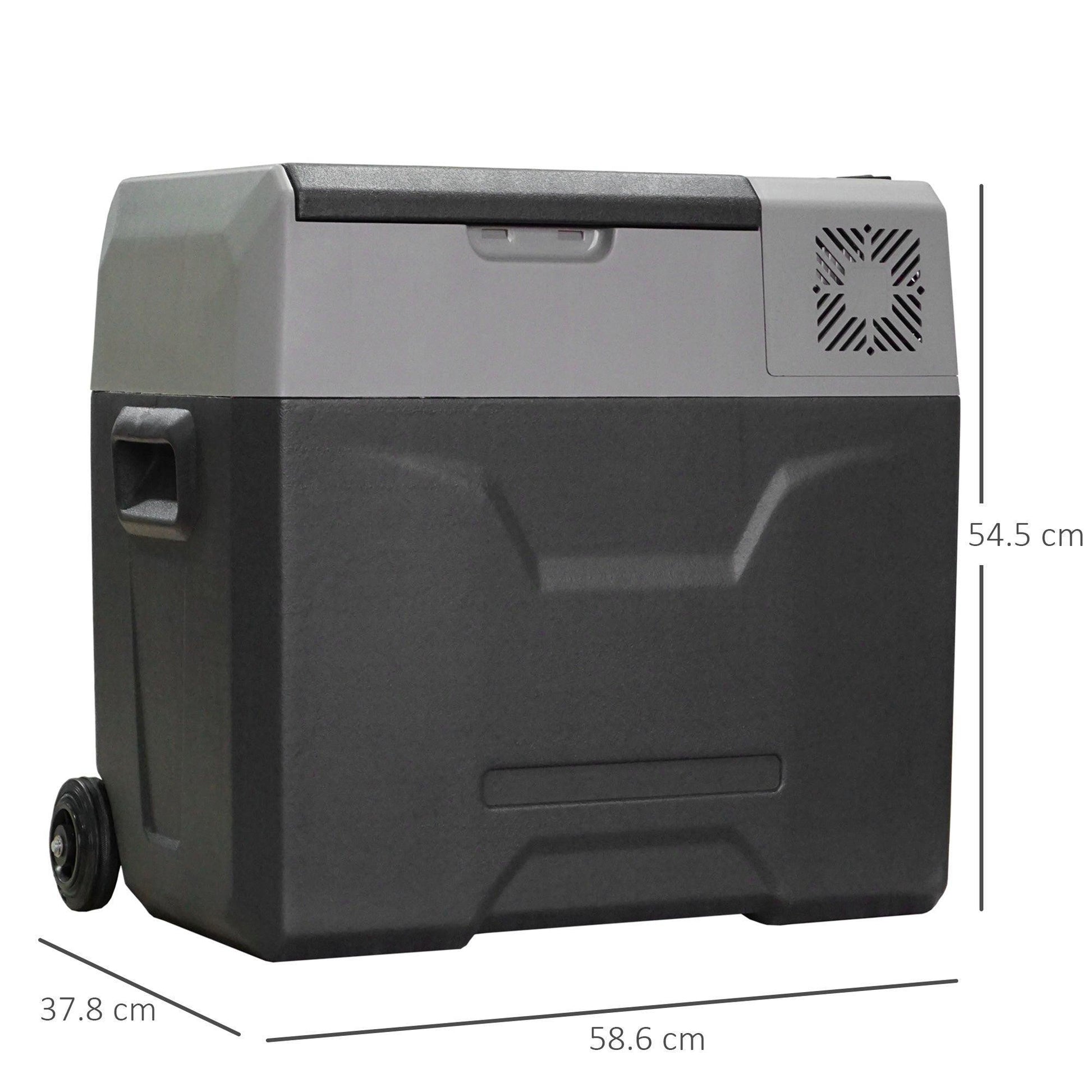 HOMCOM 50L Car Fridge-Freezer: Portable & Efficient - ALL4U RETAILER LTD