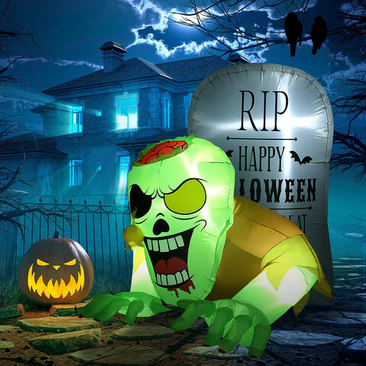 HOMCOM 5FT Halloween Ghost Inflatable: Spooky Outdoor Decor - ALL4U RETAILER LTD