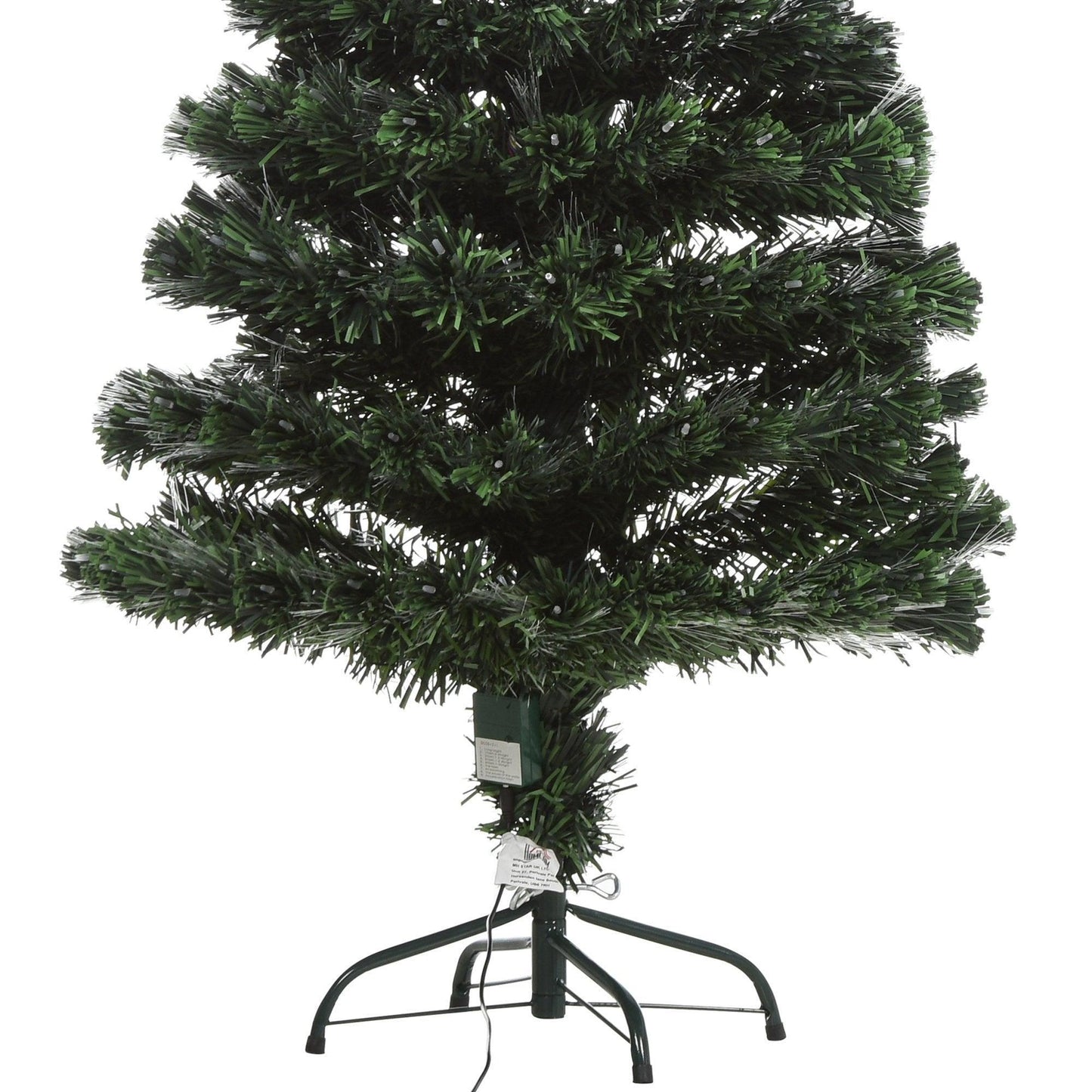 HOMCOM 5ft Pre-Lit Fiber Optic Christmas Tree with LED Lights - ALL4U RETAILER LTD