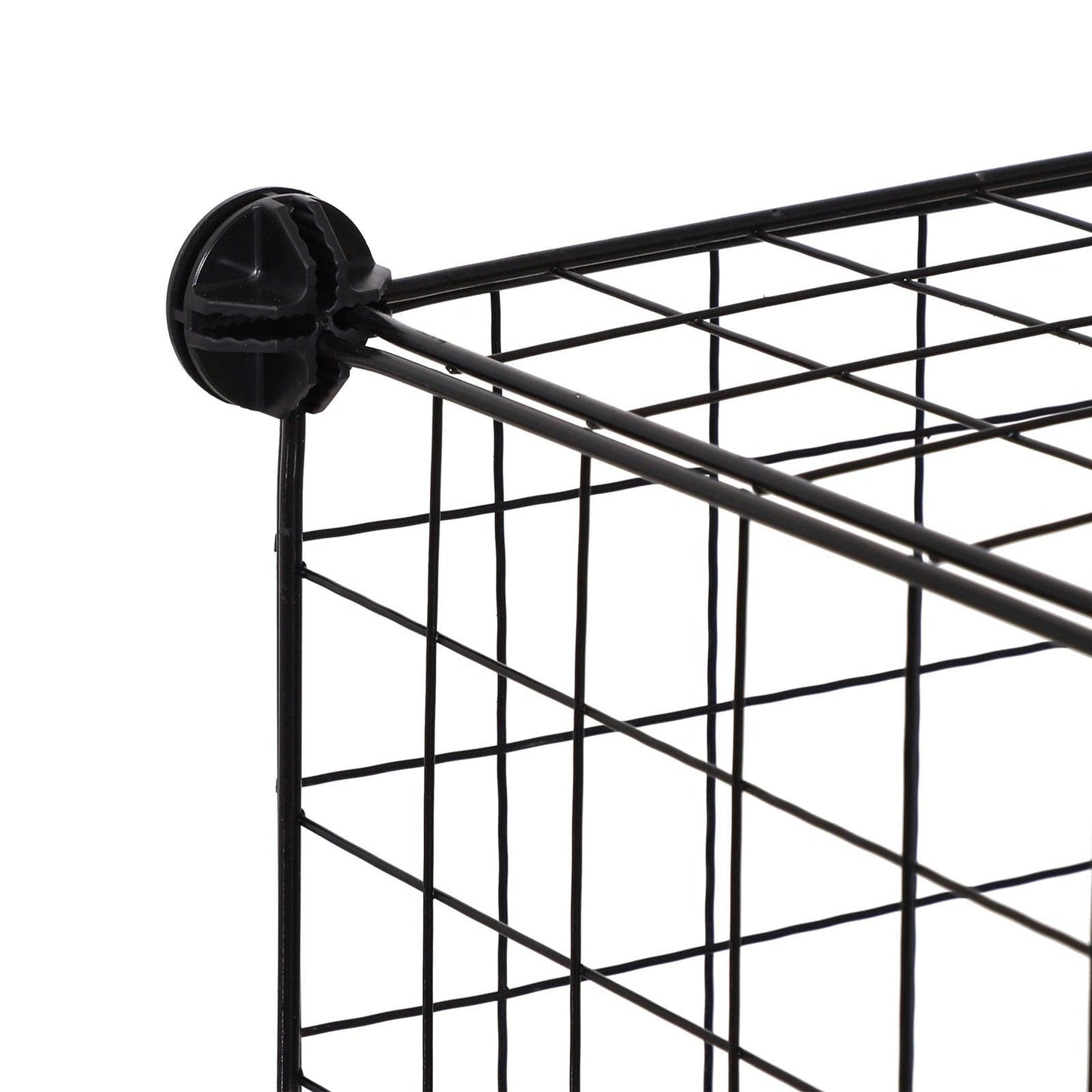 HOMCOM 6-Cube Wire Storage Cabinet - Black - ALL4U RETAILER LTD