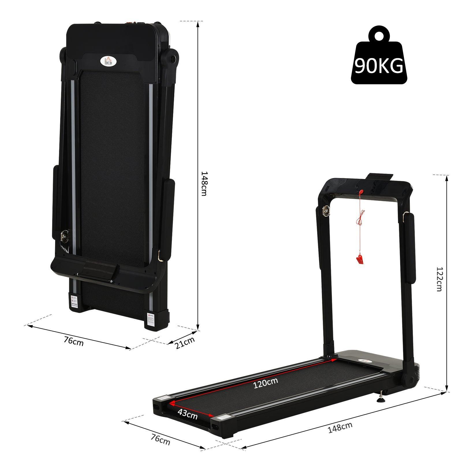 HOMCOM 600W Folding Treadmill: Compact & Efficient - ALL4U RETAILER LTD