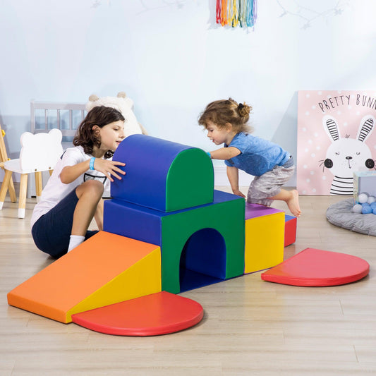 HOMCOM 7pc Soft Play Set for Toddlers - ALL4U RETAILER LTD