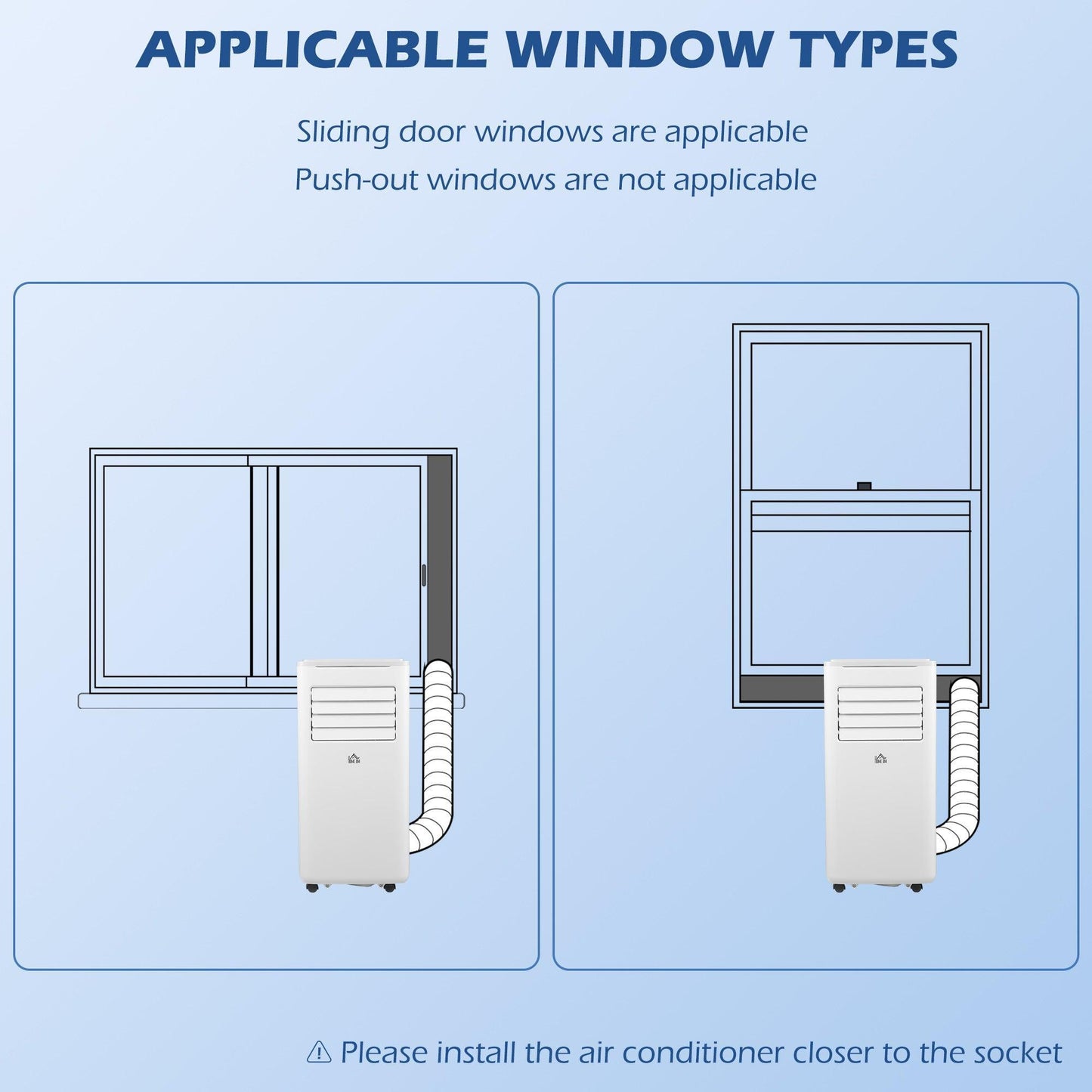 HOMCOM 9,000 BTU Smart Portable AC - Compact & Efficient - ALL4U RETAILER LTD