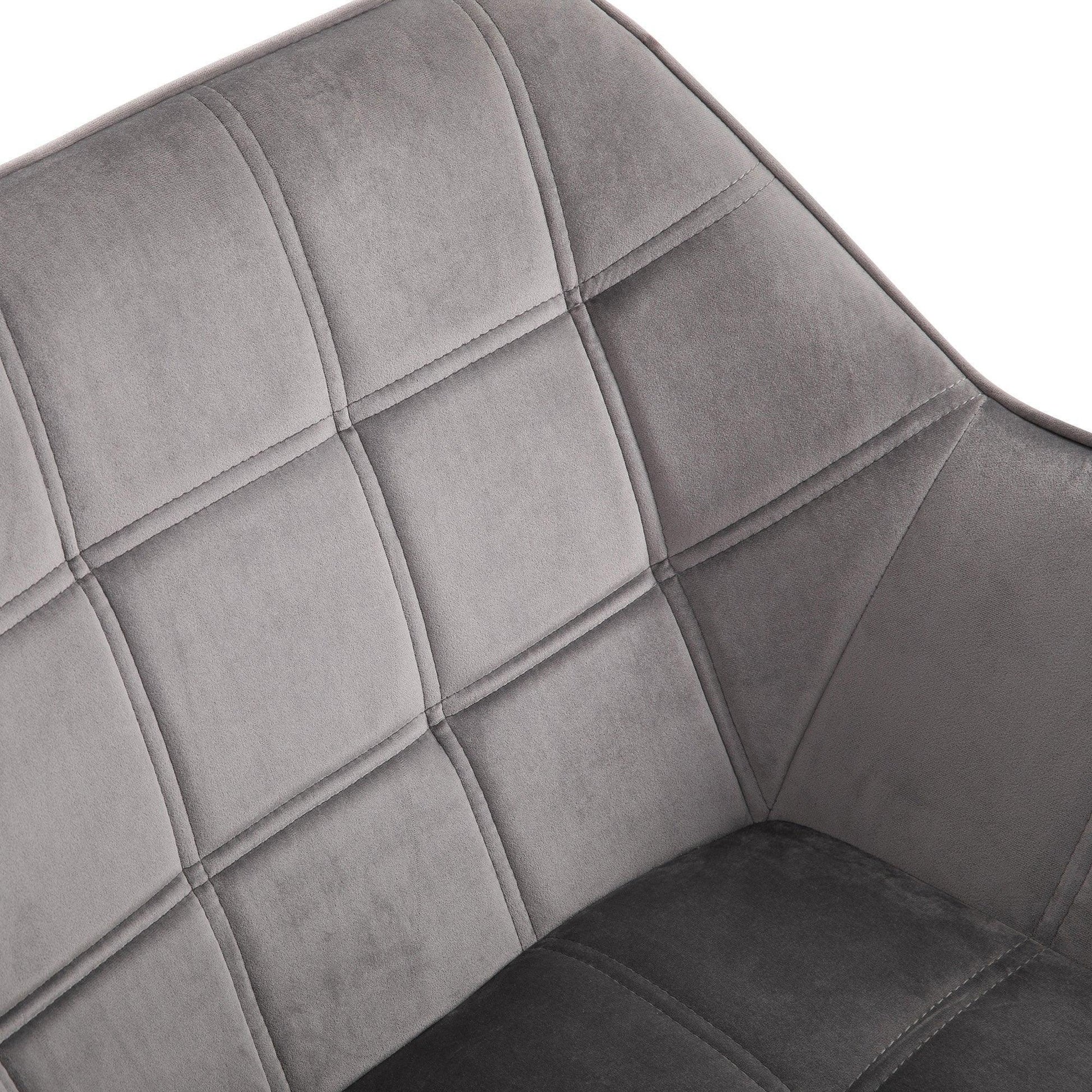 HOMCOM Accent Chair: Comfy Grey Seating - ALL4U RETAILER LTD