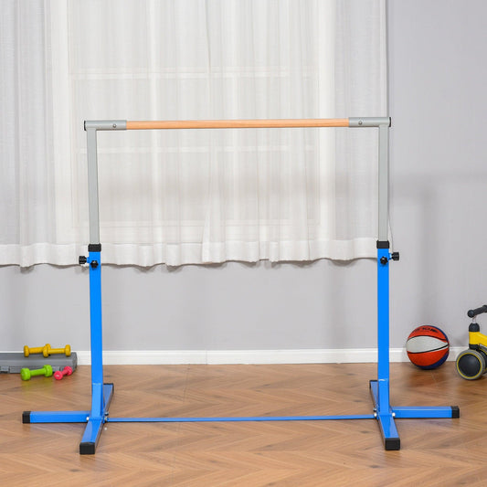 HOMCOM Adjustable Gymnastics Horizontal Bar for Kids - ALL4U RETAILER LTD