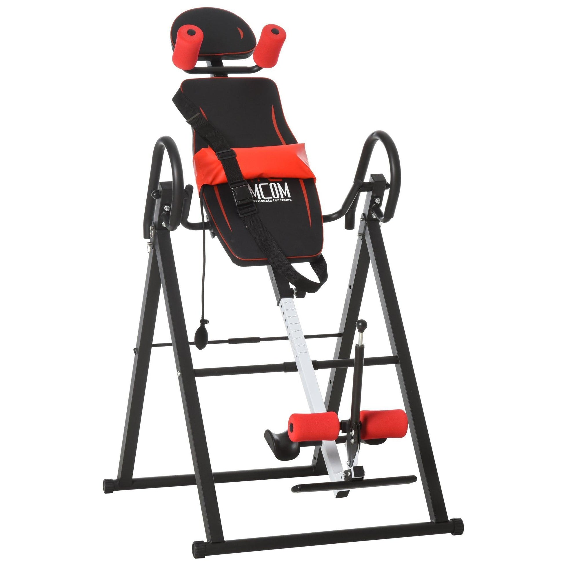 HOMCOM Adjustable Steel Inversion Table: Relieve Pain - ALL4U RETAILER LTD