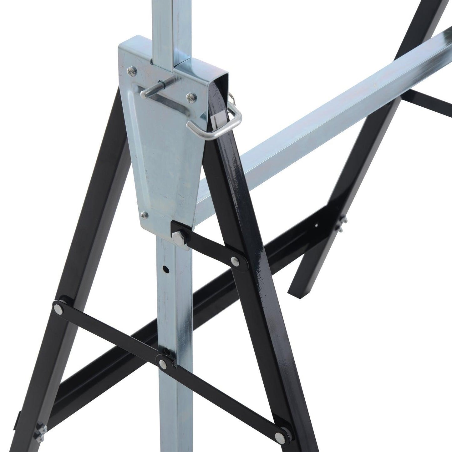 HOMCOM Adjustable Steel Work Bench Trestles - 2 Pack - ALL4U RETAILER LTD