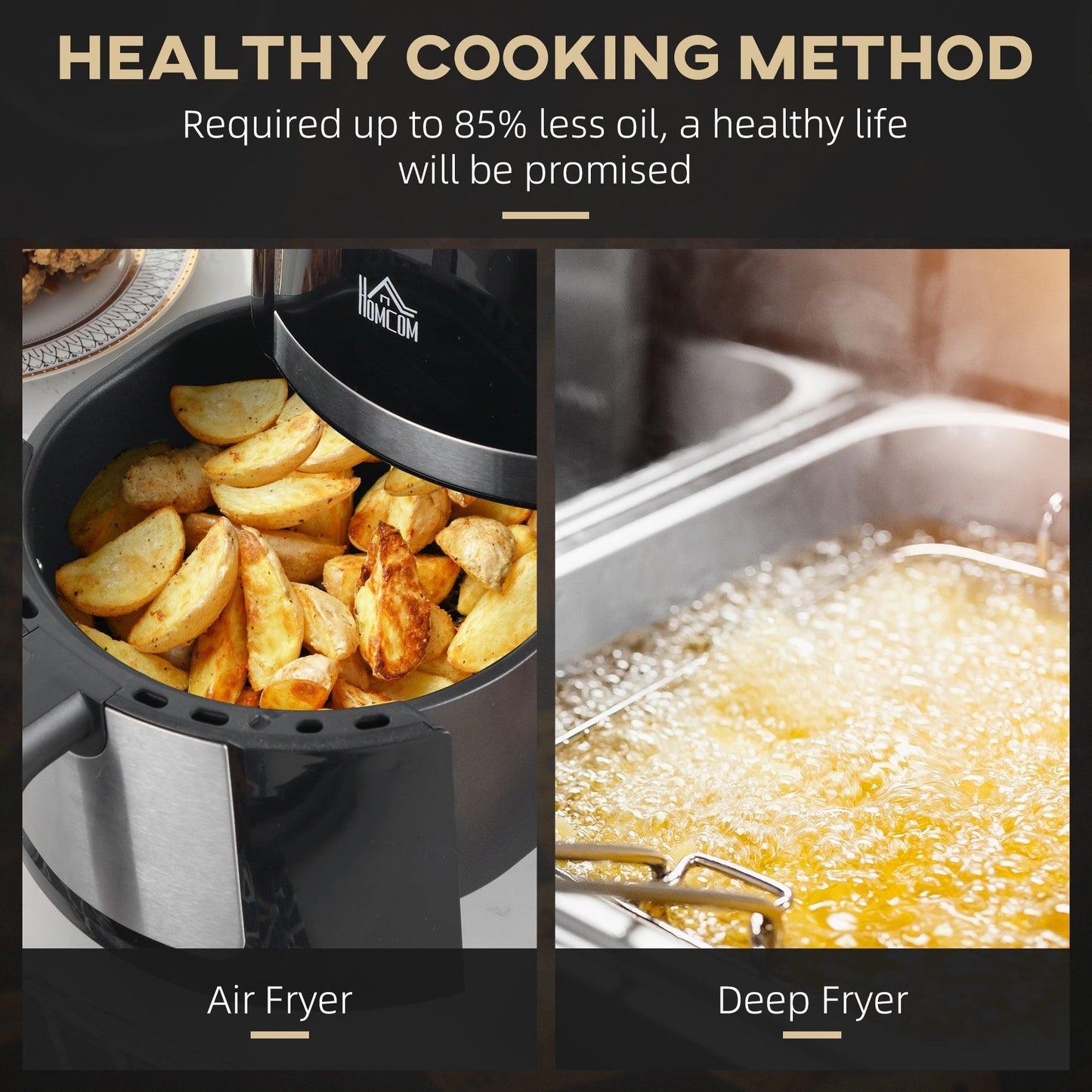 HOMCOM Air Fryer: Efficient 4L Cooking - ALL4U RETAILER LTD