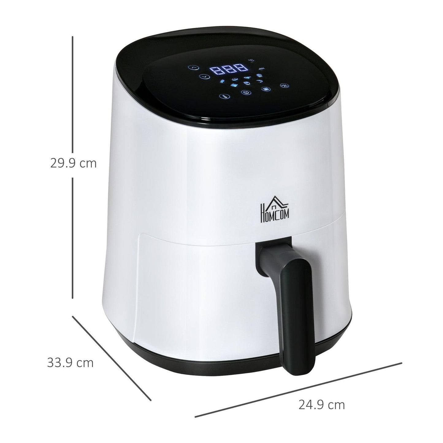 HOMCOM Air Fryer Oven 2.5L: Digital, Rapid Circulation - ALL4U RETAILER LTD