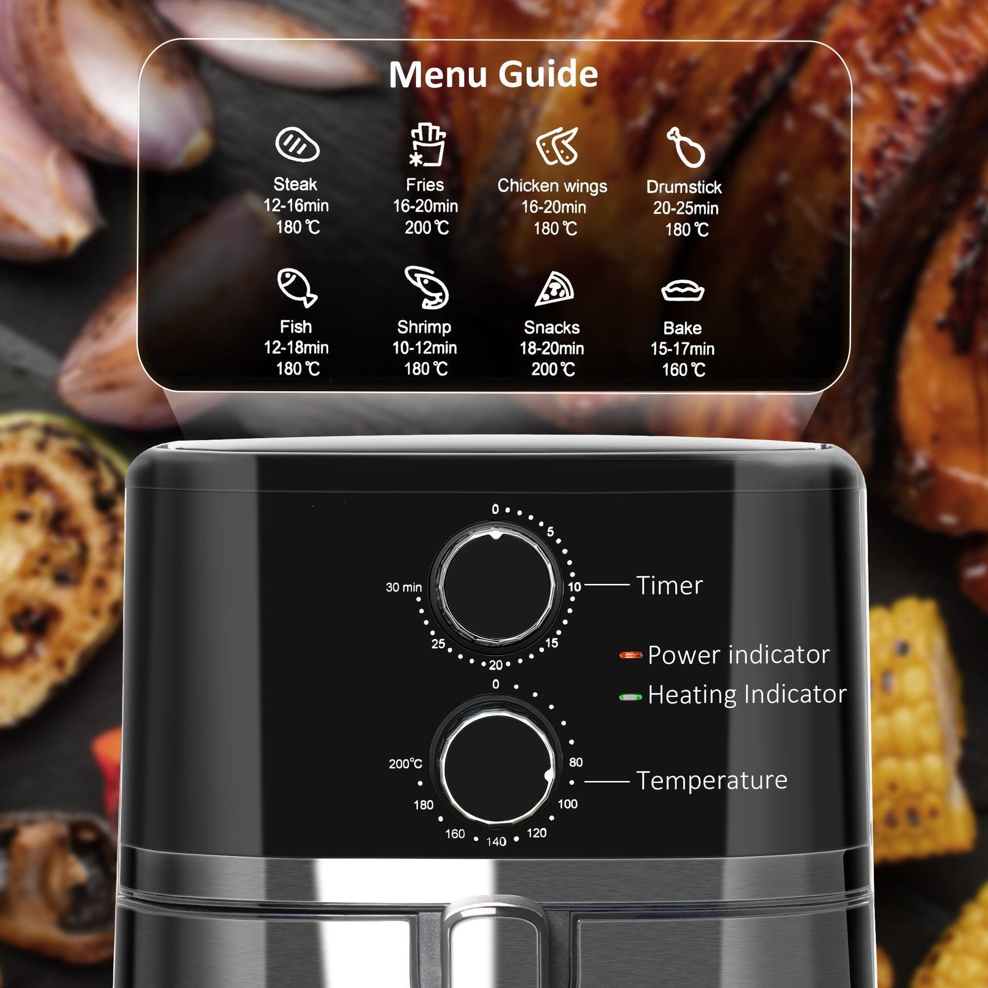 HOMCOM Air Fryer: Rapid Circulation, Adjustable Temp & Timer - ALL4U RETAILER LTD