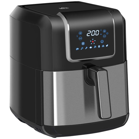 HOMCOM Air Fryer: Rapid Circulation, Timer, Nonstick, 6.5L - ALL4U RETAILER LTD