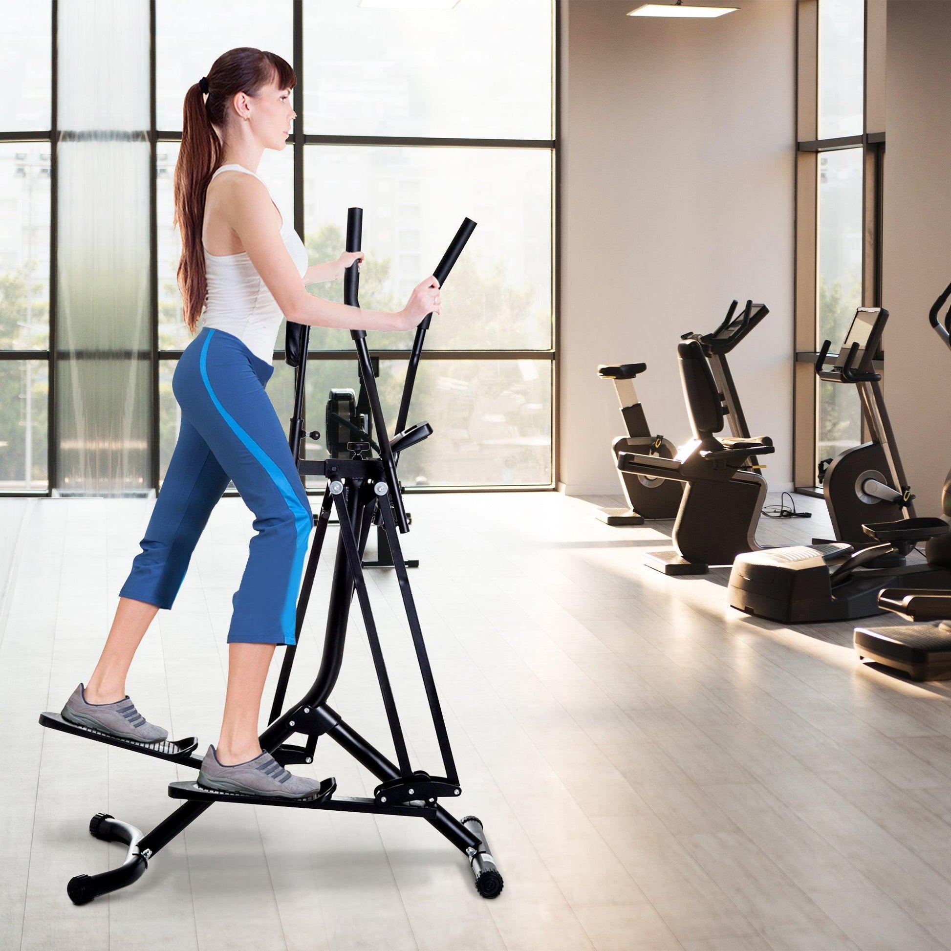 HOMCOM Air Walker Glider: Home Gym Cross Trainer - ALL4U RETAILER LTD