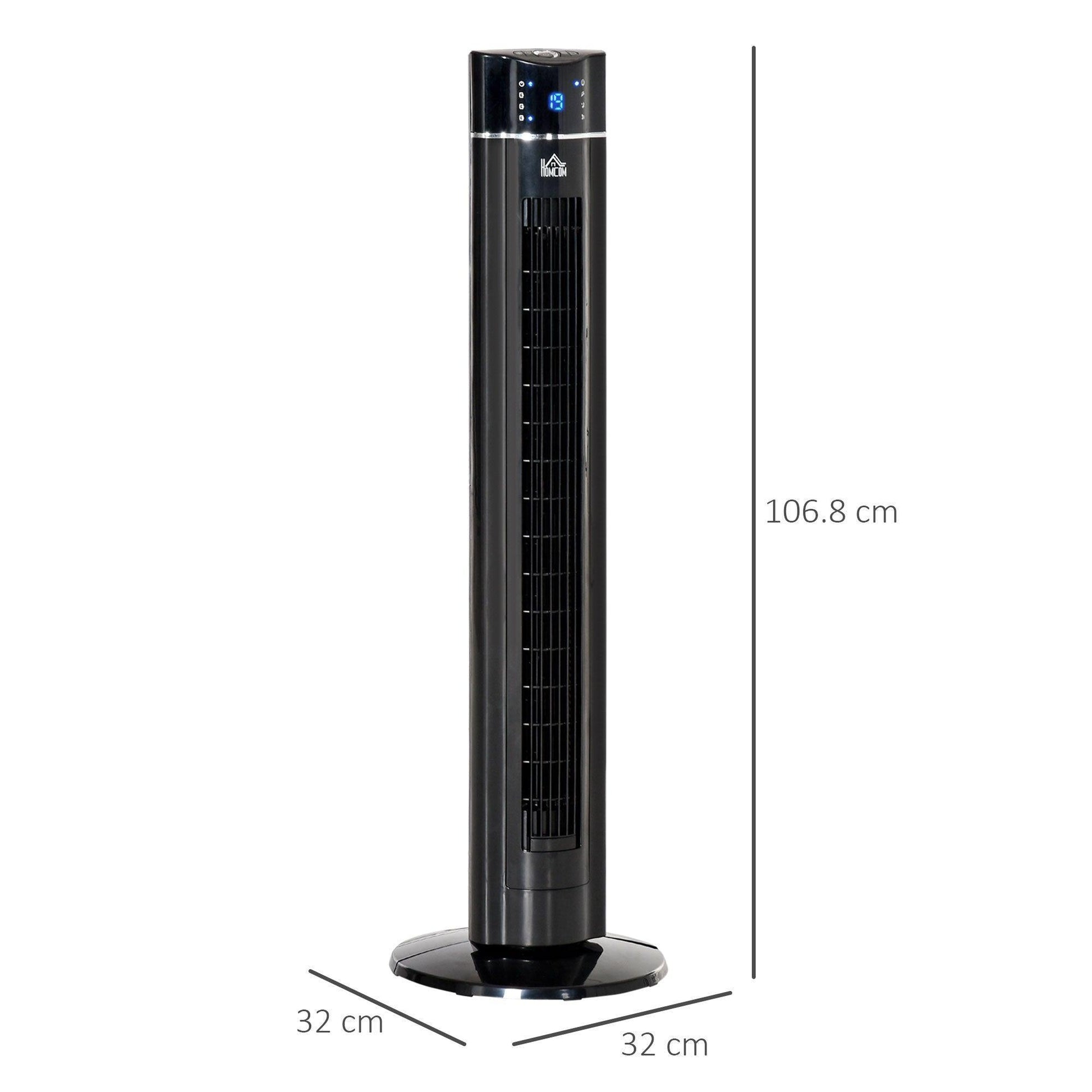 HOMCOM Anion Tower Fan - 42" for Bedroom - ALL4U RETAILER LTD