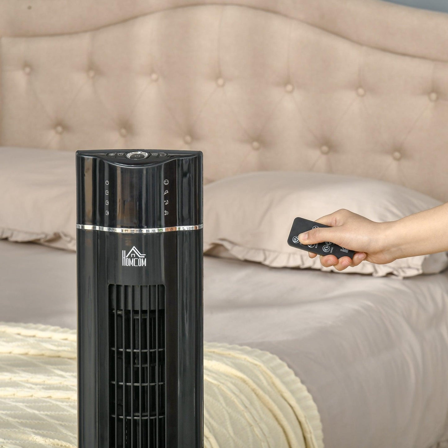 HOMCOM Anion Tower Fan - 42" for Bedroom - ALL4U RETAILER LTD