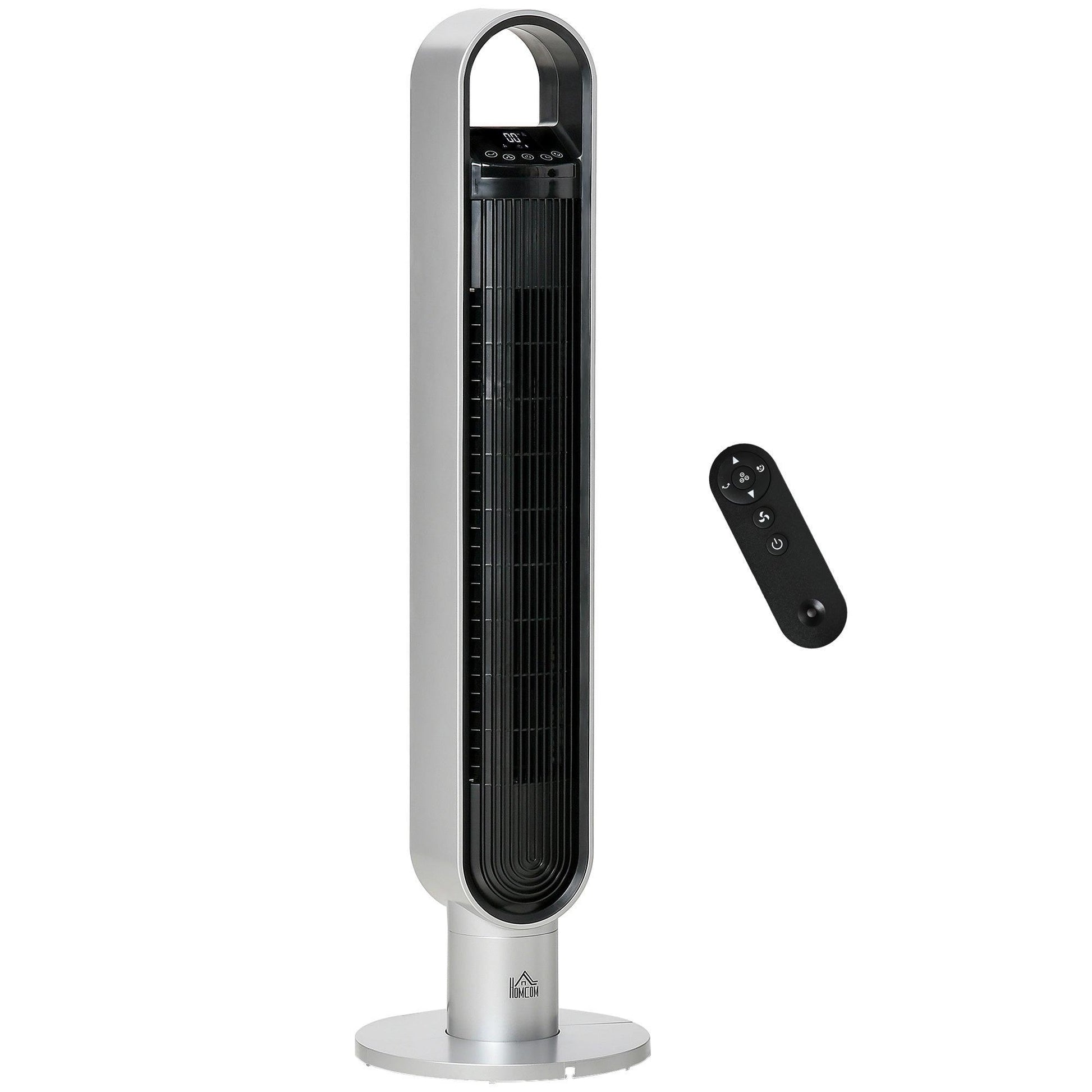 HOMCOM Anion Tower Fan - Bedroom Cooling with Timer - ALL4U RETAILER LTD