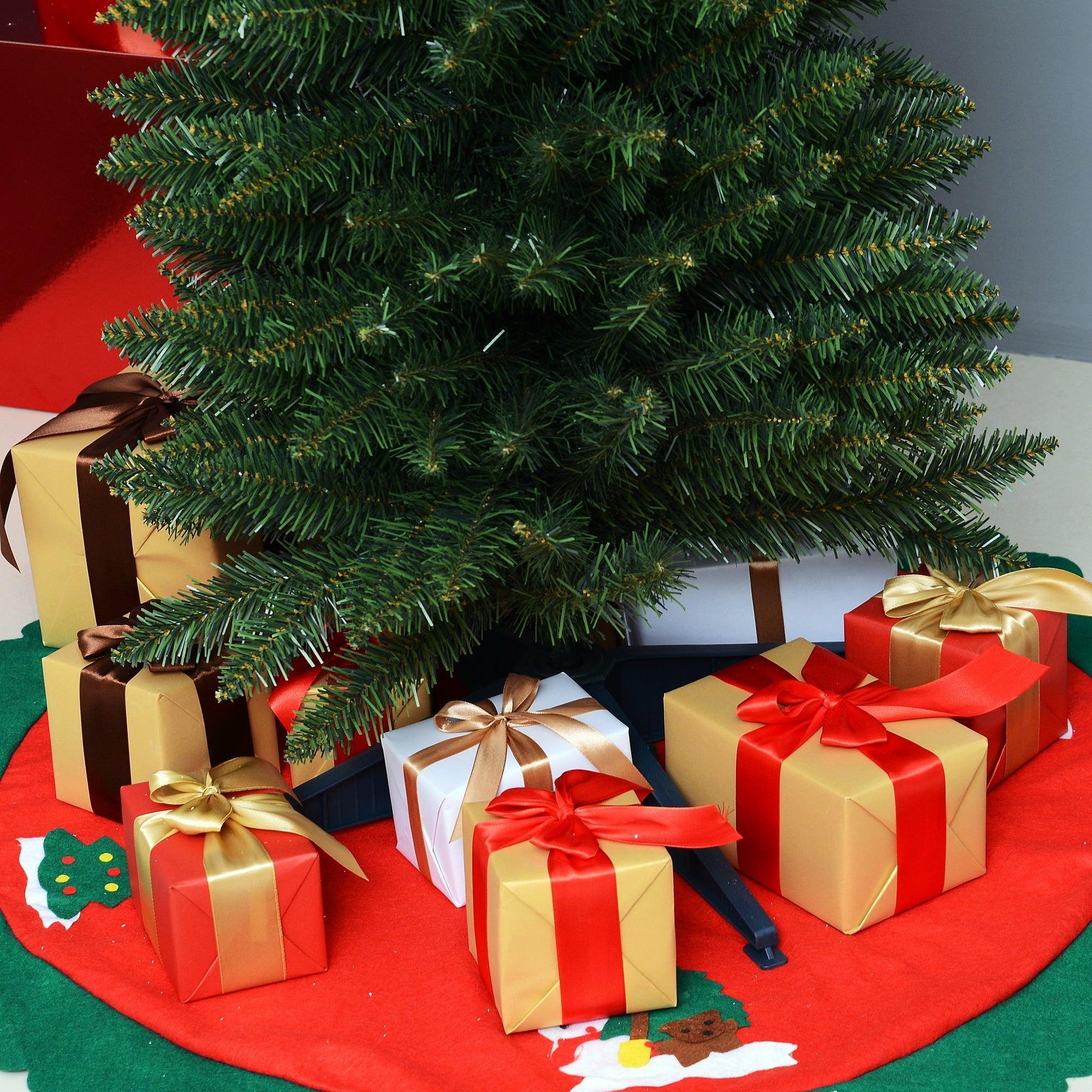 HOMCOM Artificial Christmas Pine Tree - 1.8m, Green - ALL4U RETAILER LTD