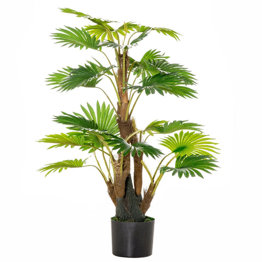 HOMCOM Artificial Palm Tree: Indoor/Outdoor Decor - ALL4U RETAILER LTD