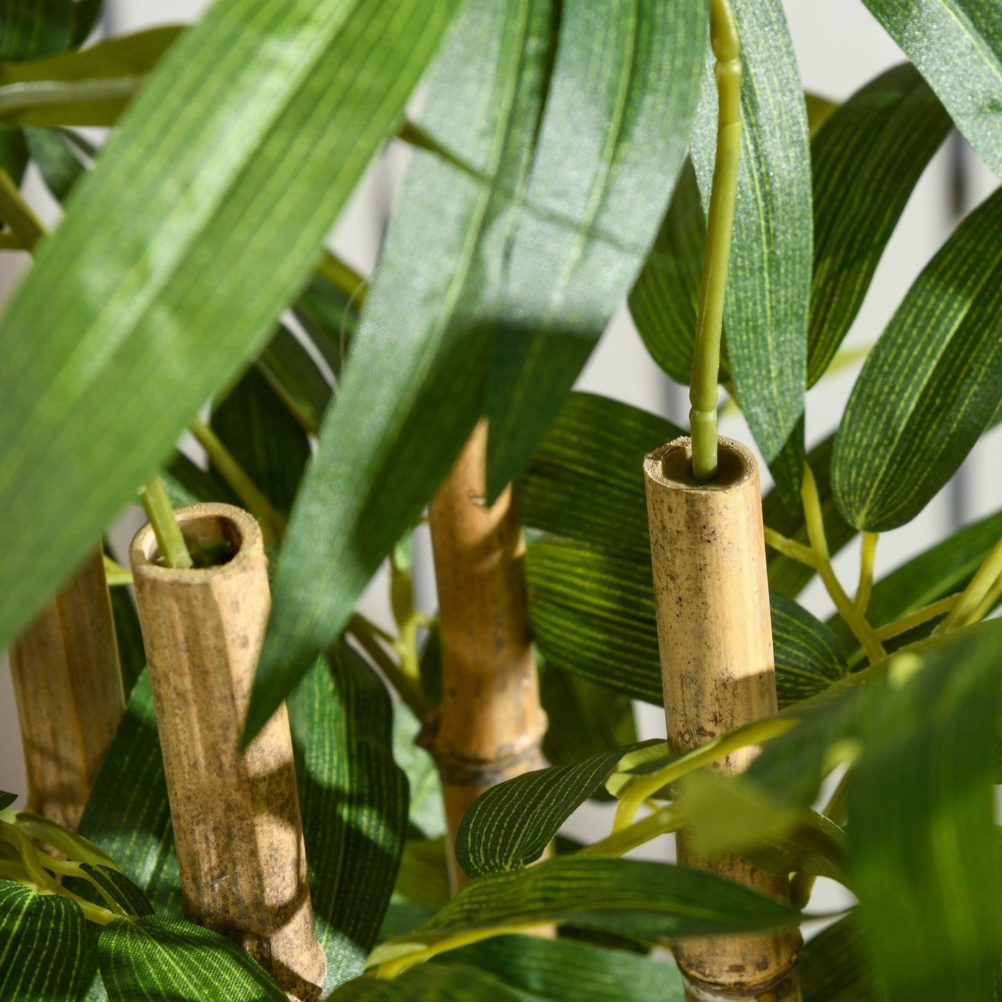 HOMCOM Artificial Bamboo Tree in Pot - Home Décor, Green - ALL4U RETAILER LTD