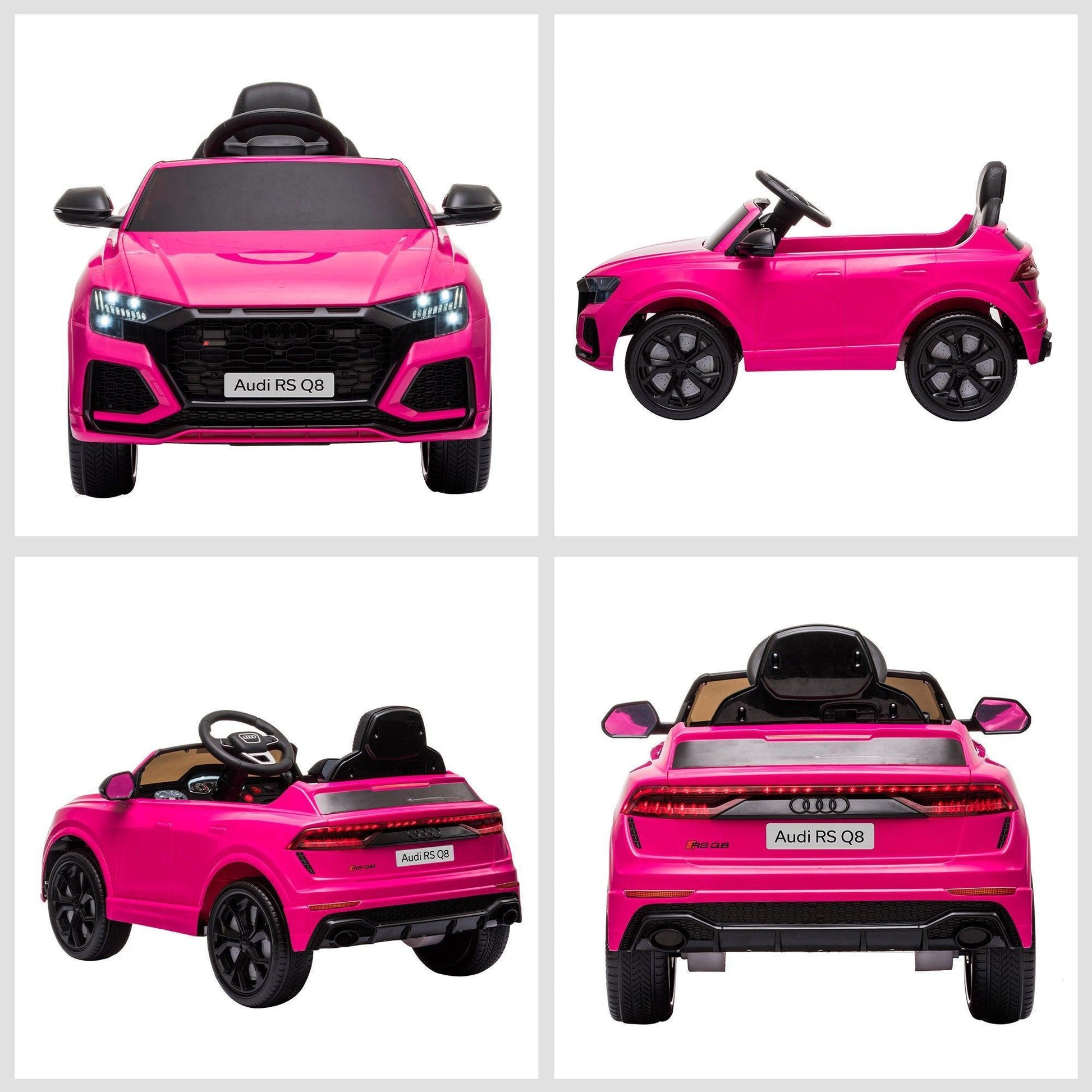 HOMCOM Audi RS Q8 6V Ride-On Car - Pink - ALL4U RETAILER LTD