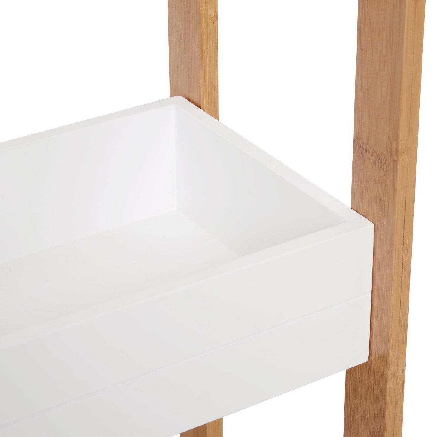 HOMCOM Bathroom Bamboo Storage Rack - ALL4U RETAILER LTD