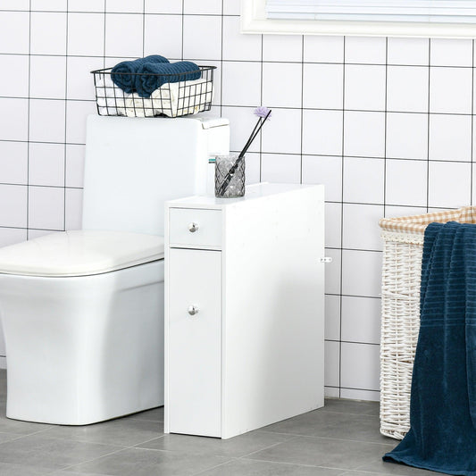 HOMCOM Bathroom Storage Cabinet, Slim & Elegant - ALL4U RETAILER LTD