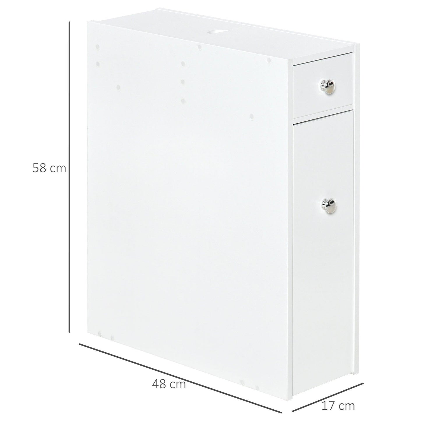 HOMCOM Bathroom Storage Cabinet, Slim & Elegant - ALL4U RETAILER LTD