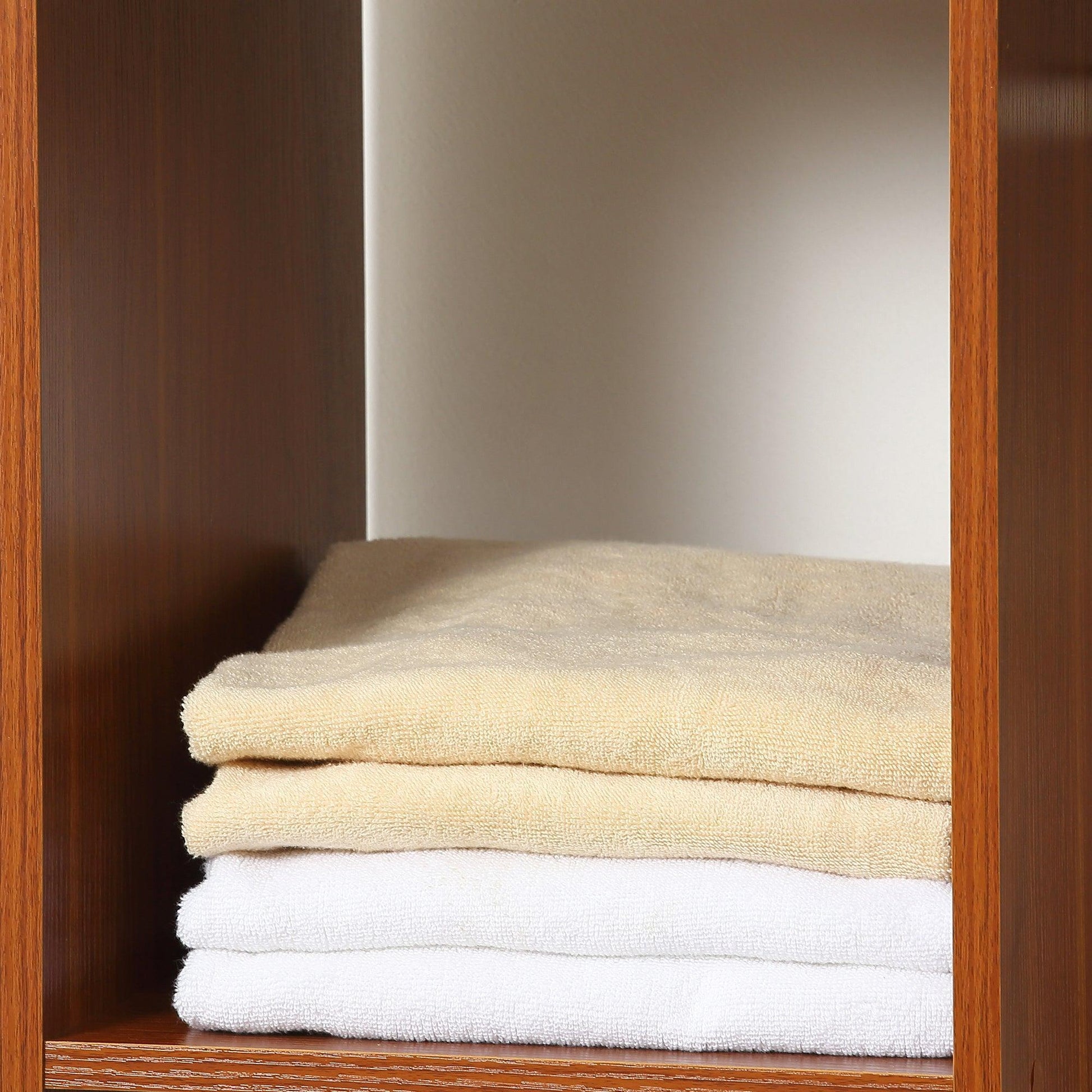 HOMCOM Bedroom Wardrobe with Rail & Shelves - ALL4U RETAILER LTD