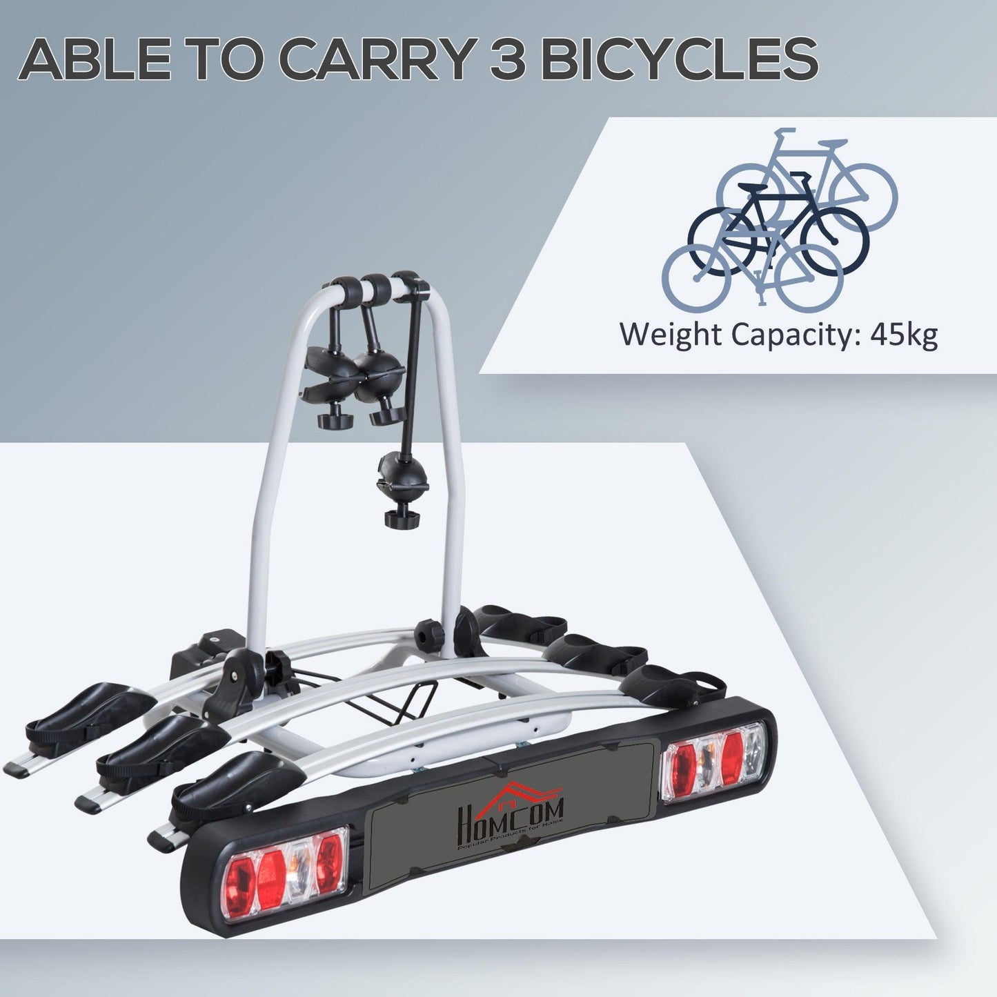 HOMCOM Bicycle Carrier Rear Rack - ALL4U RETAILER LTD