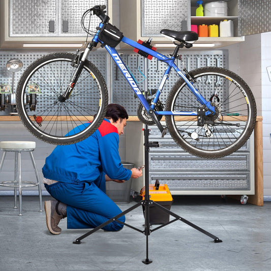 HOMCOM Bicycle Maintenance Repair Stand - ALL4U RETAILER LTD