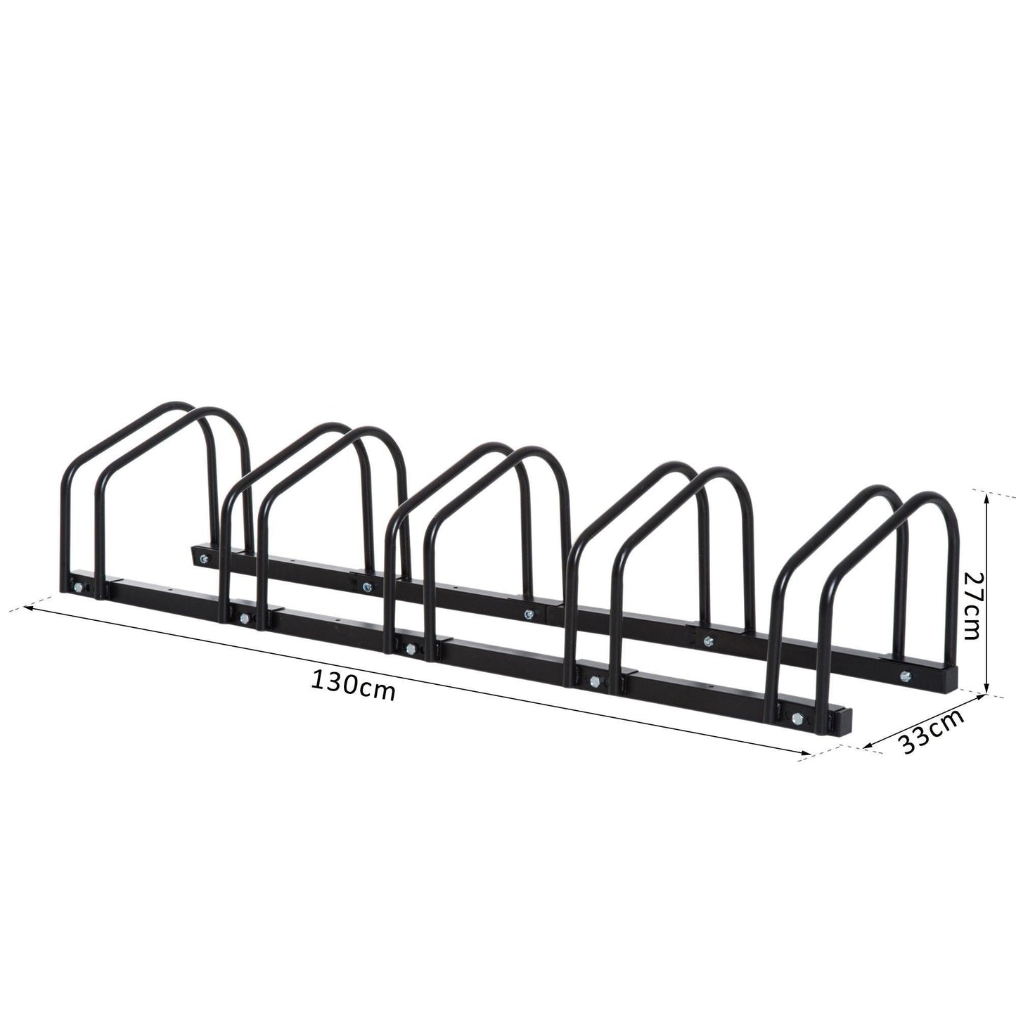 HOMCOM Bike Rack: Compact and Sturdy - ALL4U RETAILER LTD