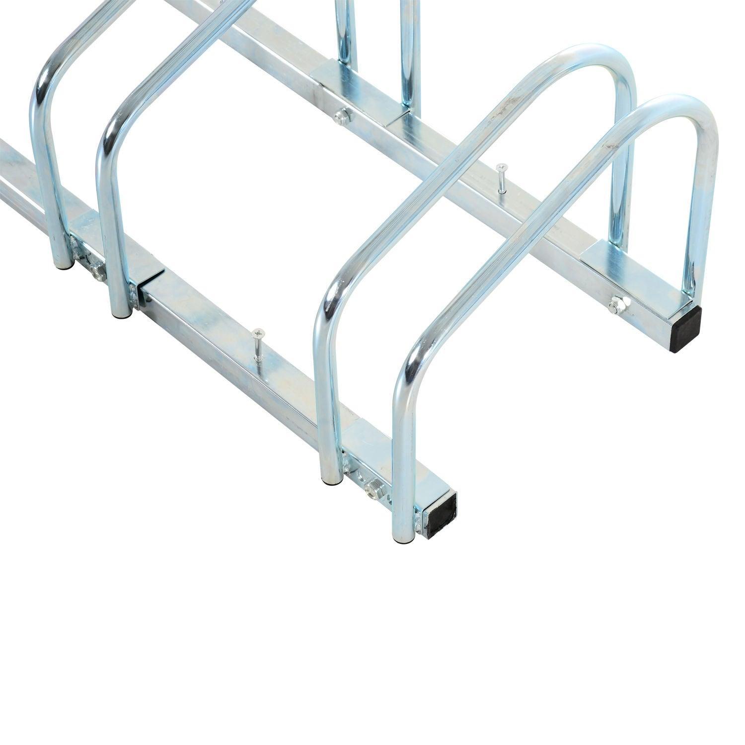 HOMCOM Bike Stand Parking Rack: Secure Cycle Storage - ALL4U RETAILER LTD