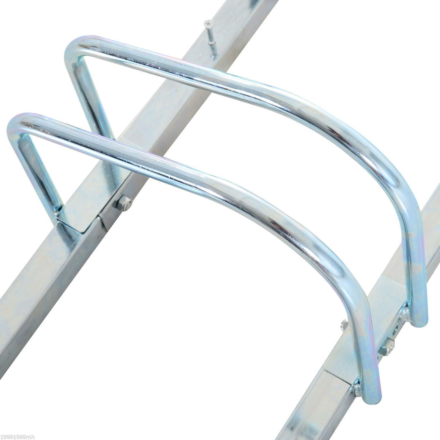 HOMCOM Bike Stand Rack - Compact Storage Solution - ALL4U RETAILER LTD