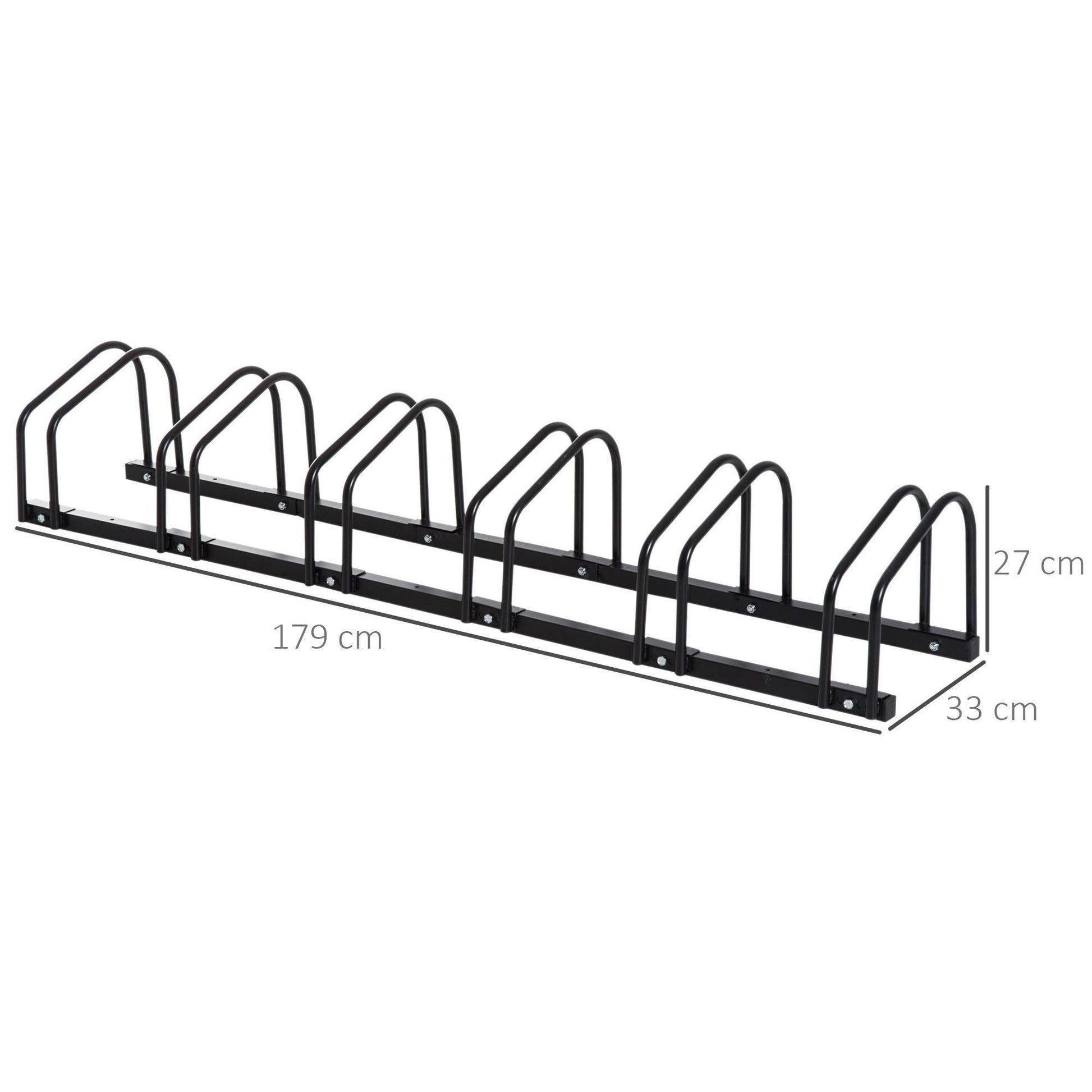 HOMCOM Bike Stand Rack - Space-Saving Storage - ALL4U RETAILER LTD