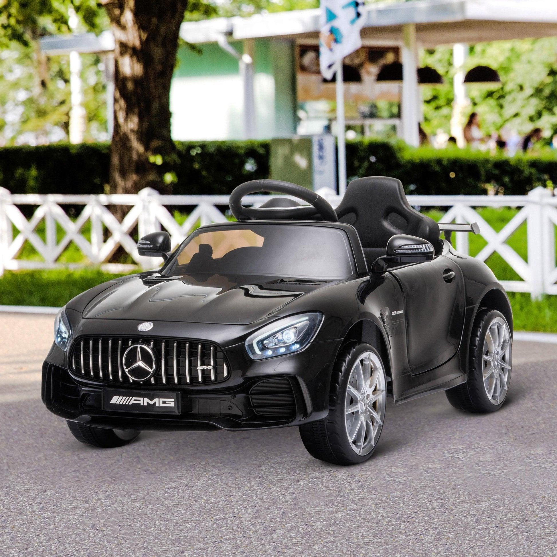 HOMCOM Black Kids Electric Ride-On Car with Remote Control - ALL4U RETAILER LTD