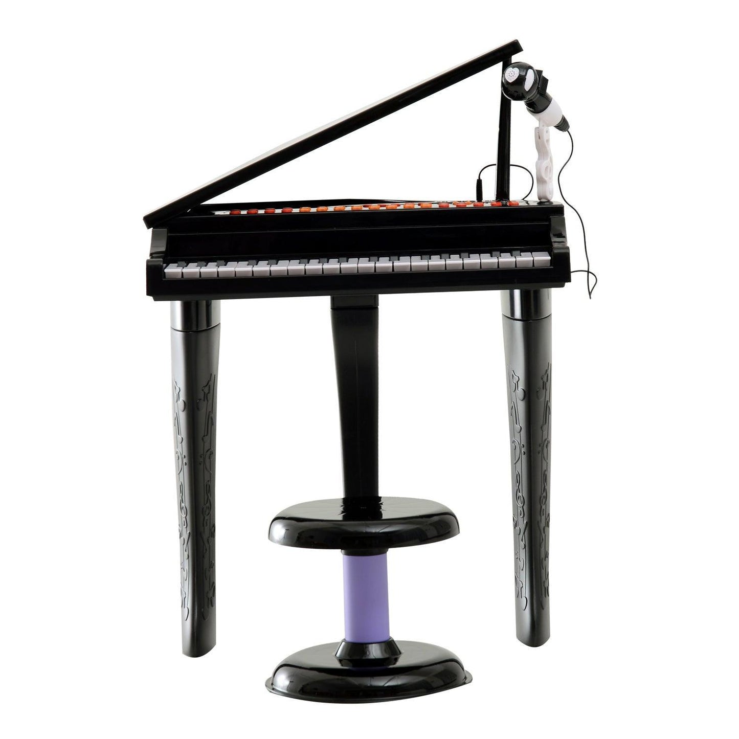 HOMCOM Black Mini Piano Set - Complete - ALL4U RETAILER LTD