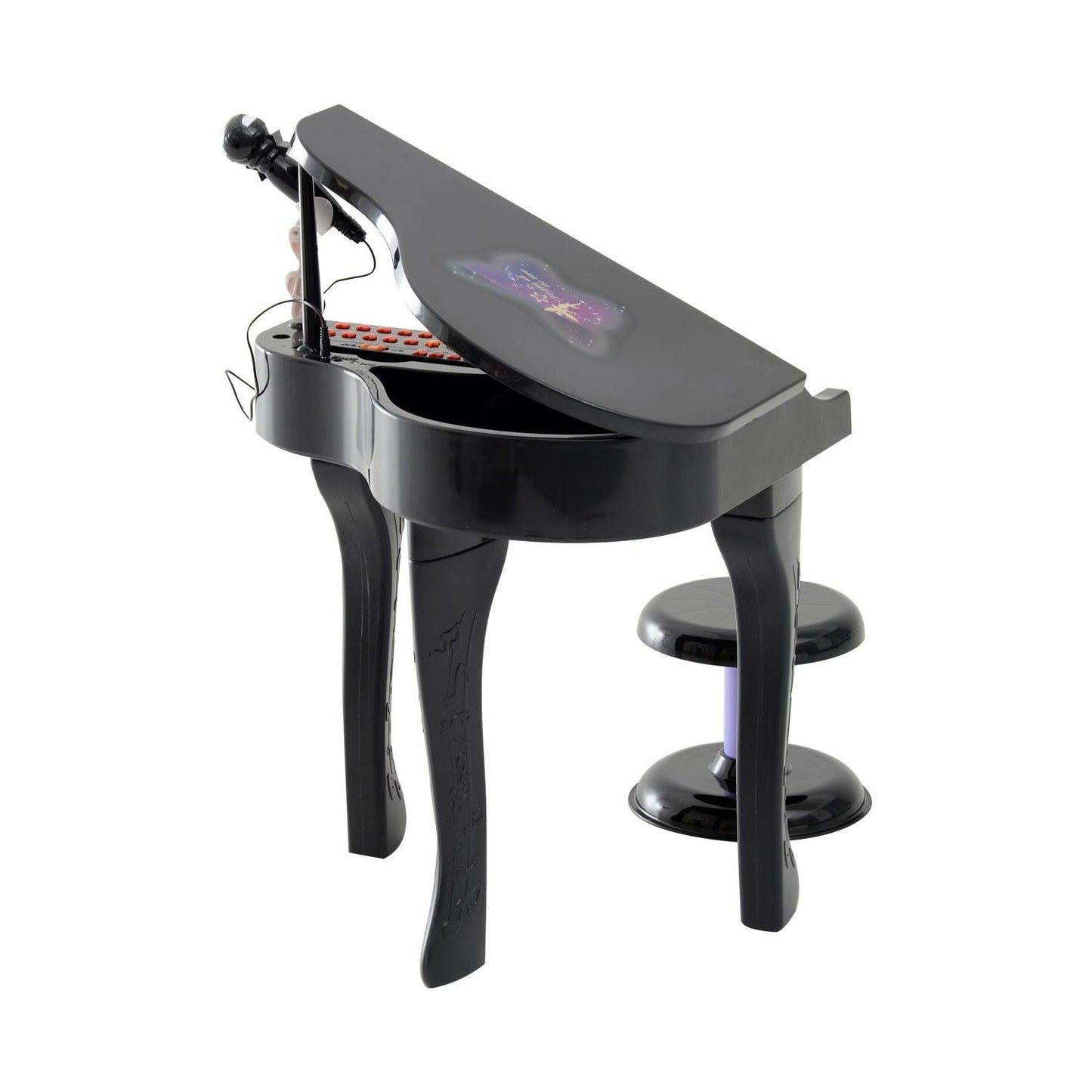 HOMCOM Black Mini Piano Set - Complete - ALL4U RETAILER LTD