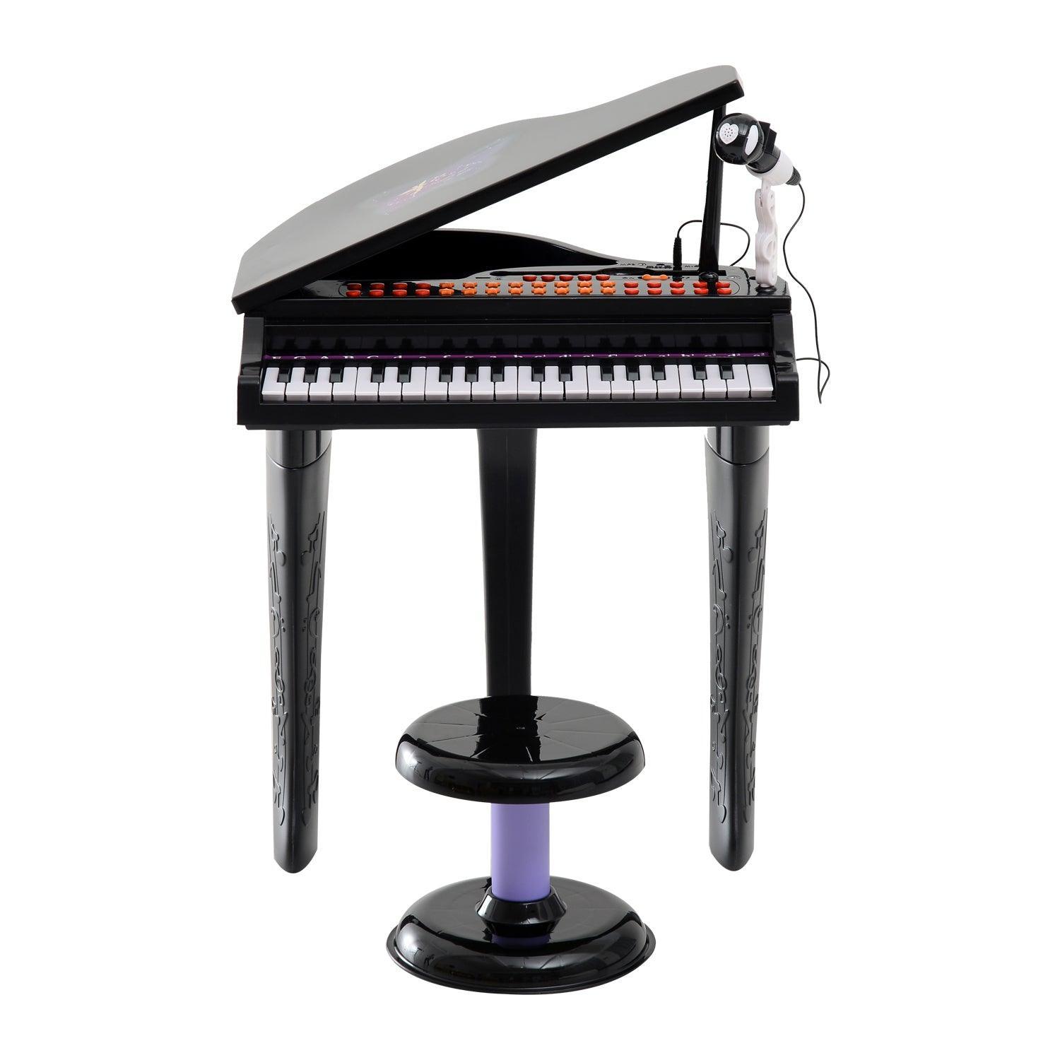 HOMCOM Black Mini Piano Set - Complete - ALL4U RETAILER LTD