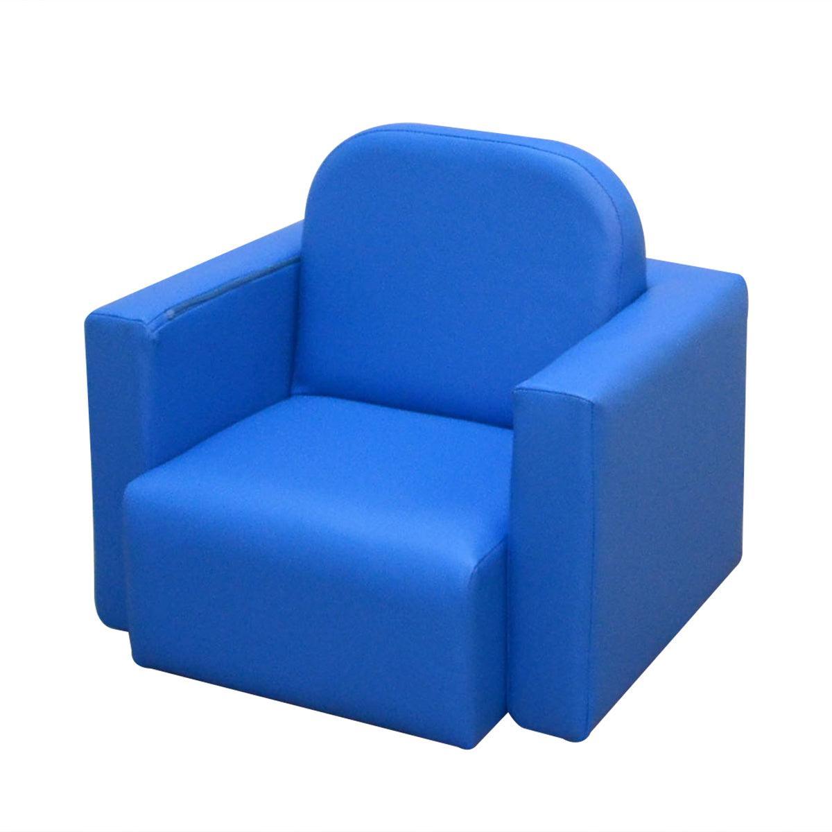 HOMCOM Blue 3-in-1 Kids Sofa: Table Chair Set - ALL4U RETAILER LTD