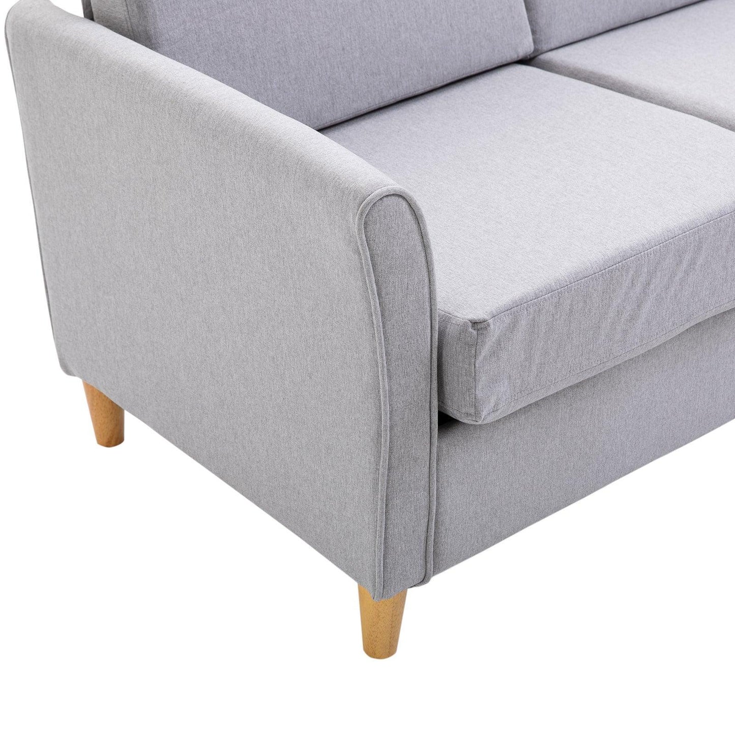 HOMCOM Blue Loveseat Couch - Compact Double Seater - ALL4U RETAILER LTD