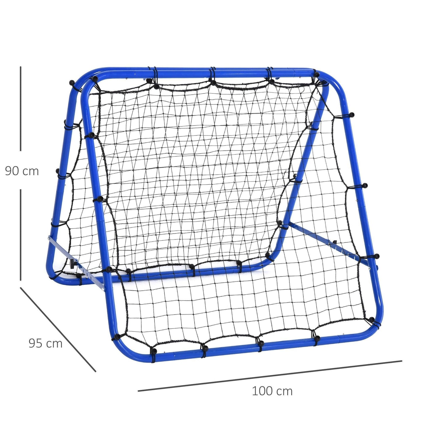 HOMCOM Blue Outdoor Rebounder Net - Double-Sided - ALL4U RETAILER LTD