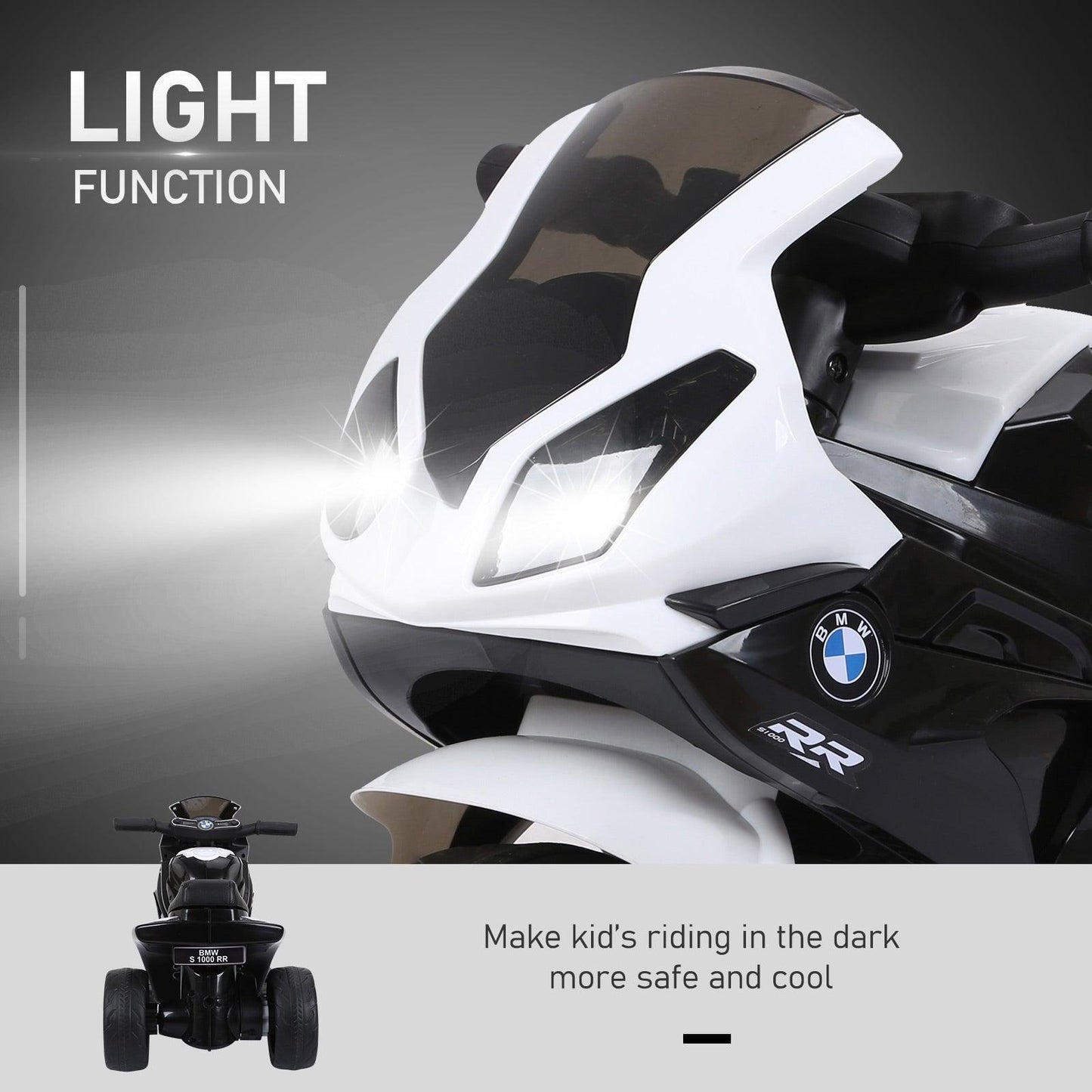 HOMCOM BMW S1000RR Kids Ride-on Bike - ALL4U RETAILER LTD