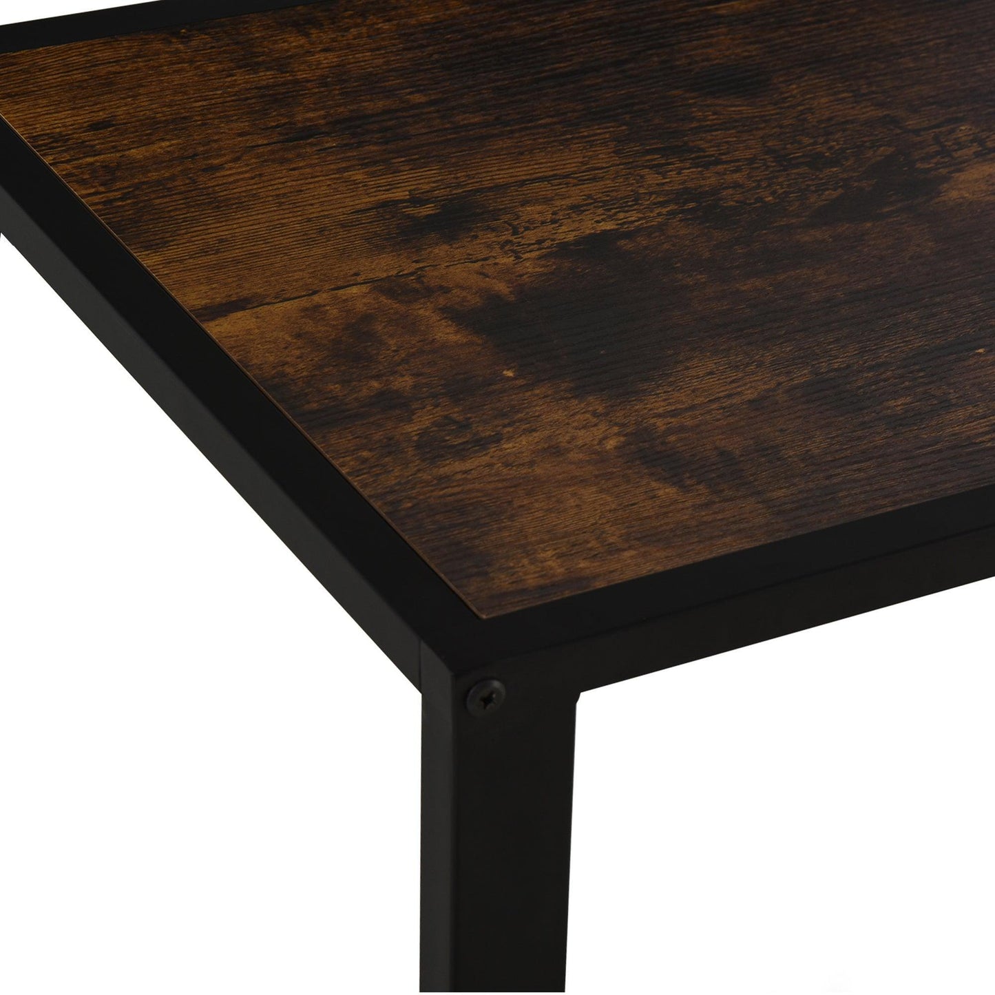 HOMCOM C-Shaped Sofa Table, Modern Accent Piece - ALL4U RETAILER LTD