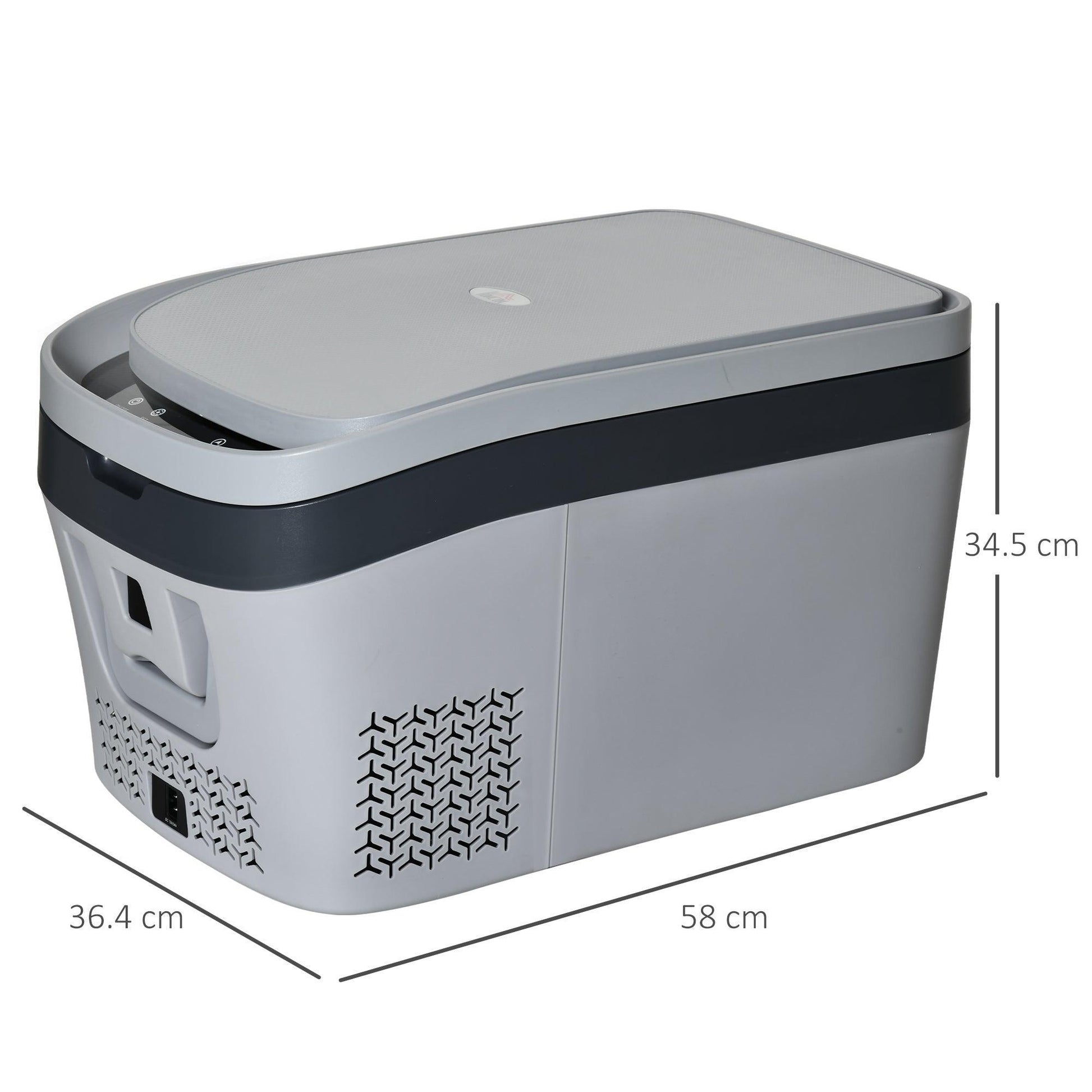 HOMCOM Car Refrigerator, Portable Cooler -18-20°C - ALL4U RETAILER LTD