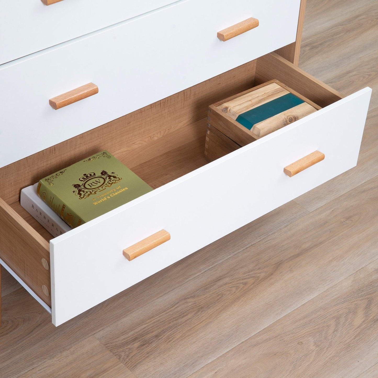 HOMCOM 3-Drawer Chest: Simple & Spacious - ALL4U RETAILER LTD