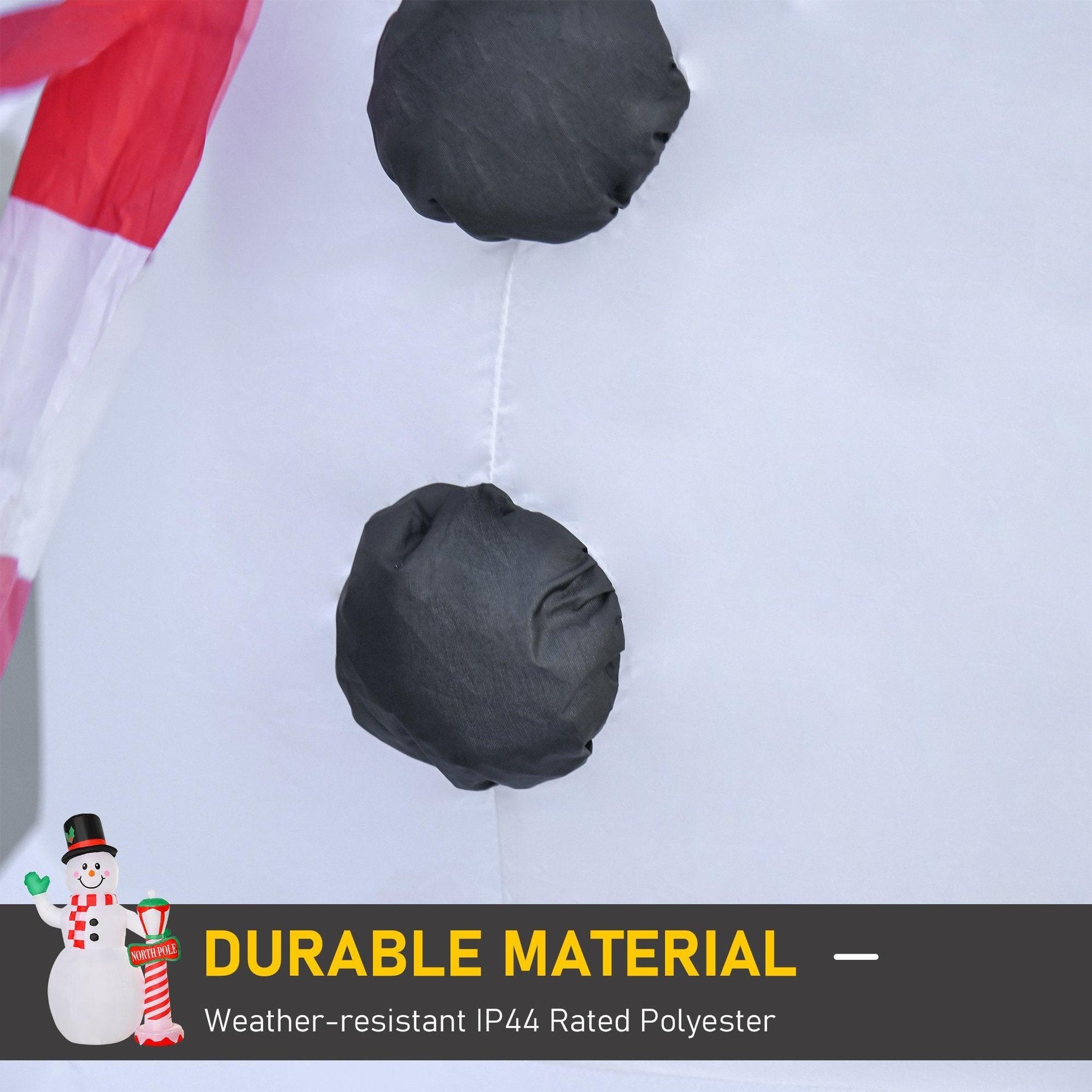 HOMCOM Christmas Snowman Inflatable, 2.4m Tall - Lighting - ALL4U RETAILER LTD