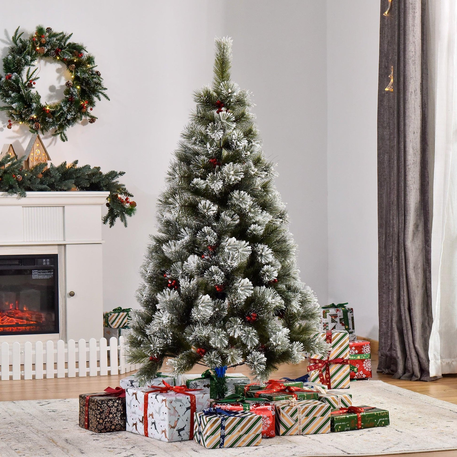 HOMCOM Christmas Tree 150cm - Green - ALL4U RETAILER LTD