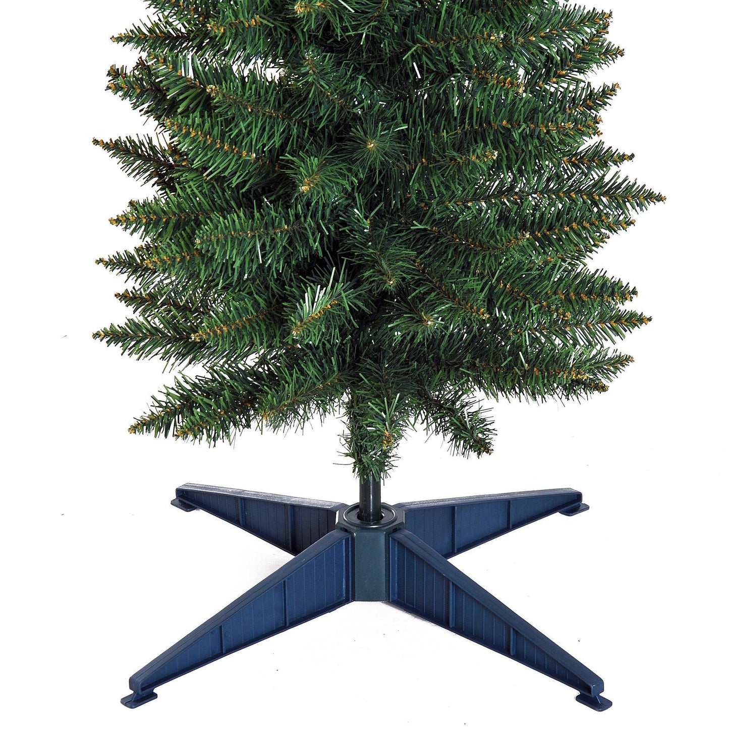 HOMCOM Christmas Tree - 2.1m Pine, Plastic Stand - ALL4U RETAILER LTD