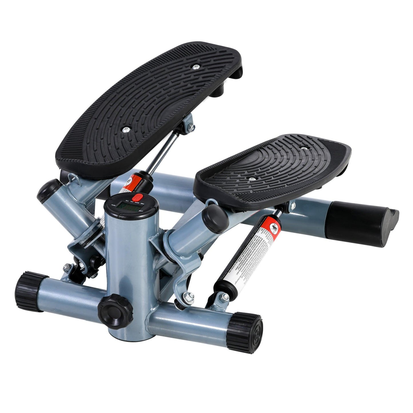 HOMCOM Compact Arm Stepper: Black/Silver Grey - ALL4U RETAILER LTD